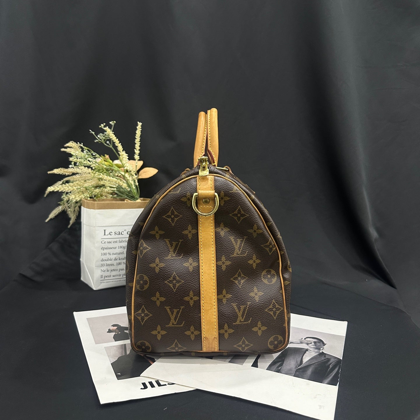 Louis Vuitton - Speedy Bandoulière 35 - Monogram coated canvas with Vachetta leather trim - Brown - (Medium)