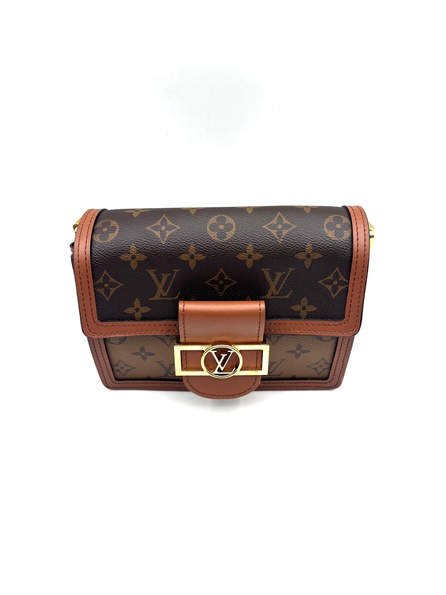 Louis Vuitton - Dauphine Mini - Coated canvas and leather - Brown - (mini)