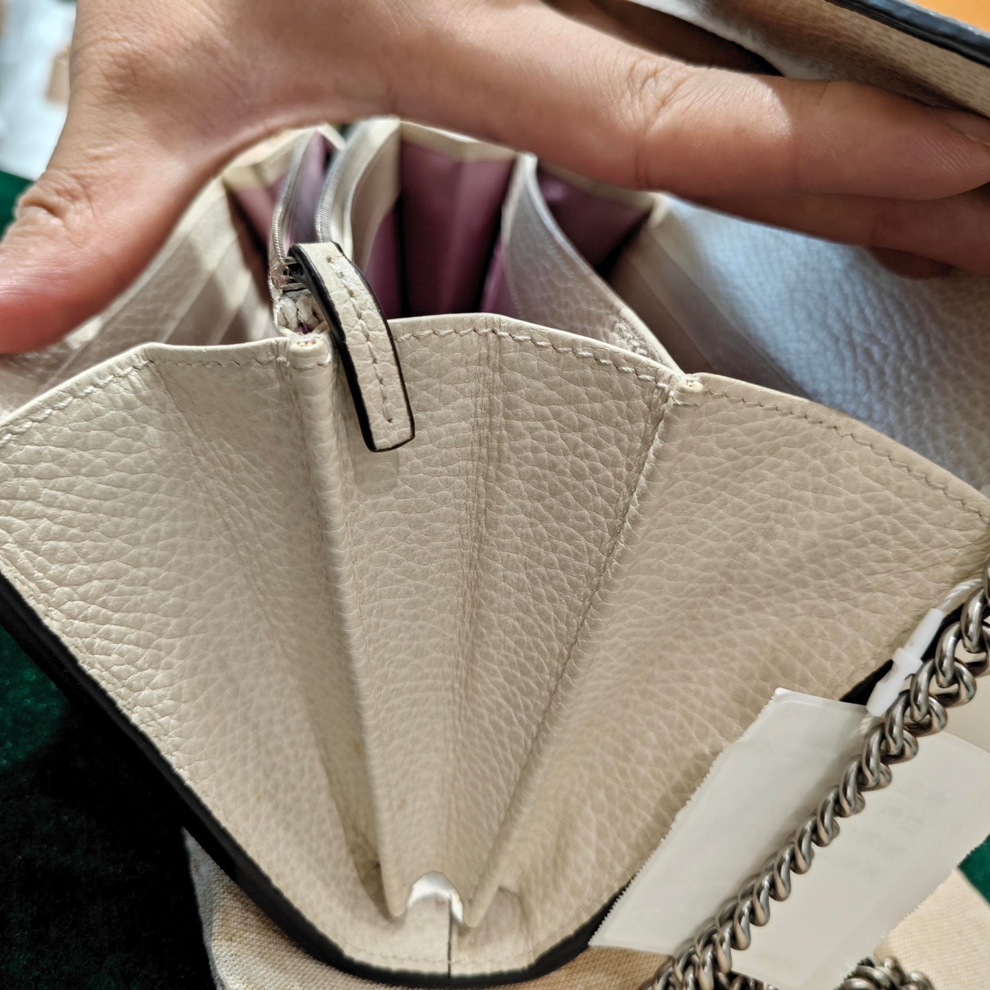 Gucci - Dionysus Wallet on Chain (WOC) - Grained leather - Off-white - (mini)