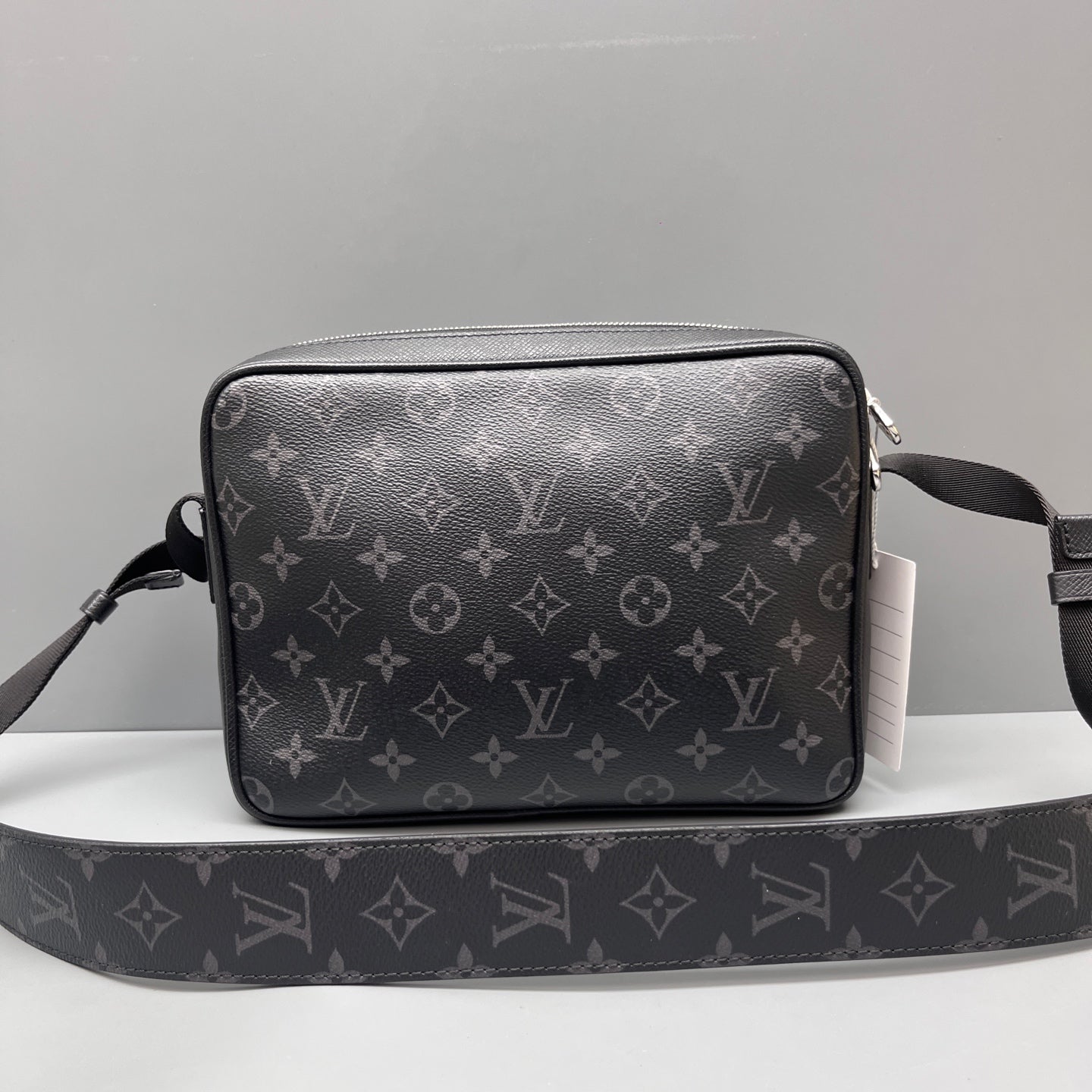 Louis Vuitton - Outdoor Messenger Bag - Monogram Eclipse coated canvas with leather trim - Black - (Medium)