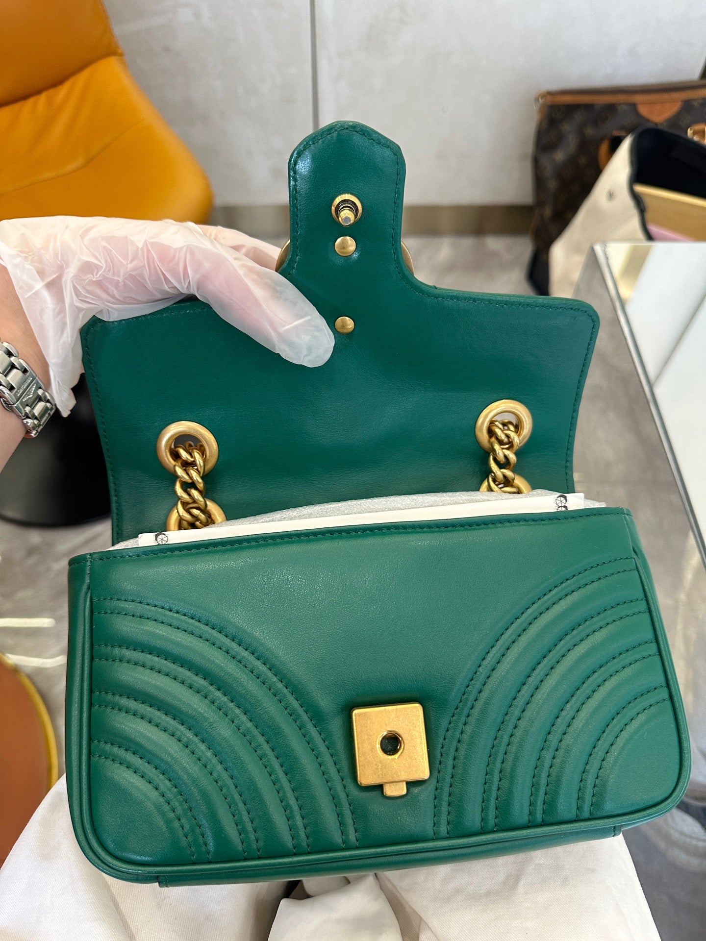 Gucci - Marmont Mini - Leather - Green - (mini)