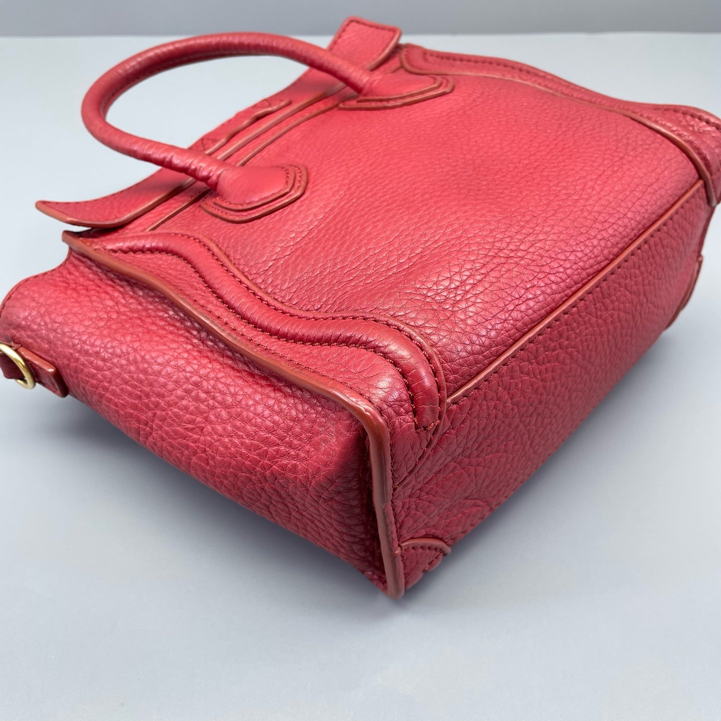 Celine - Luggage Nano - Grained leather - Red - (mini)