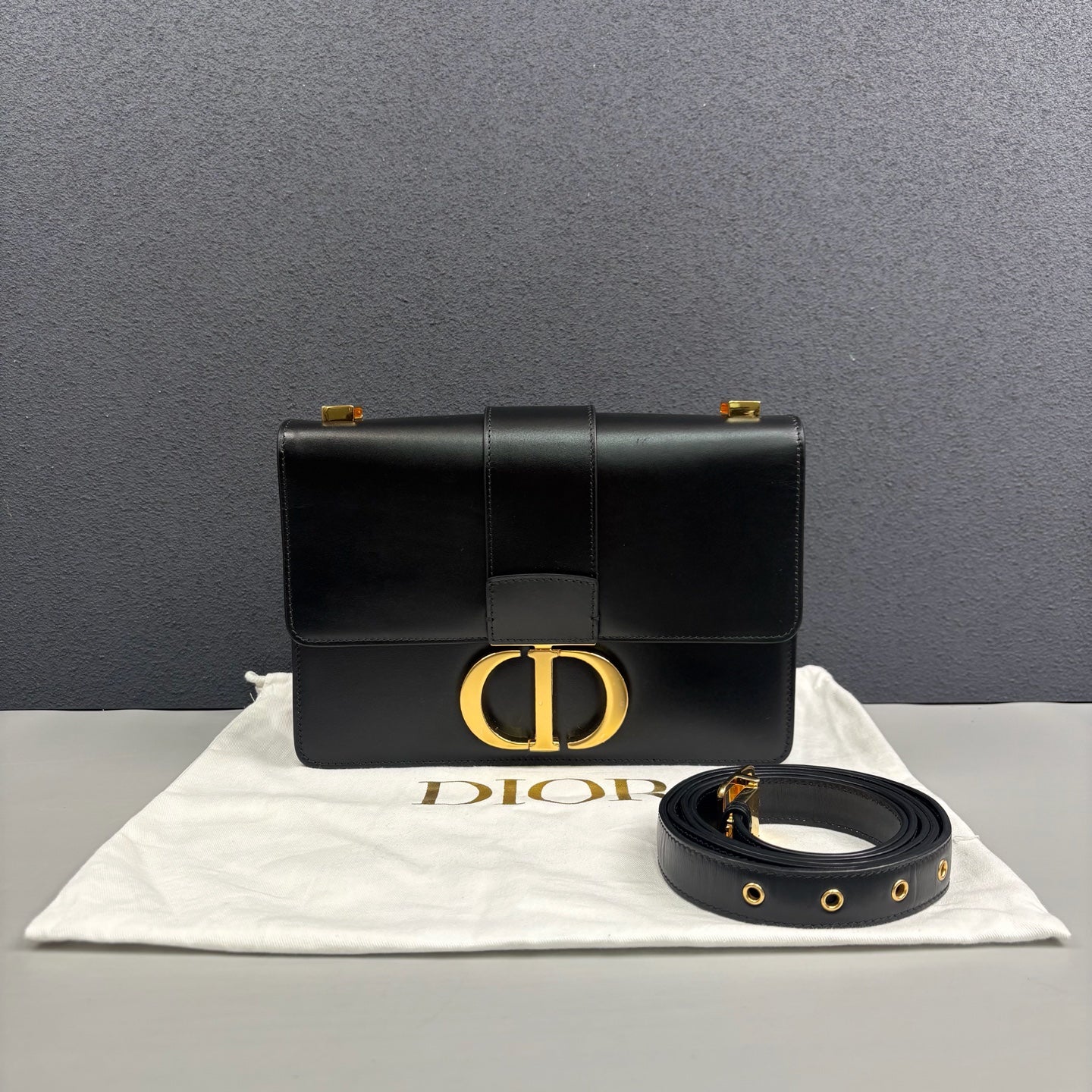 Dior - 30 Montaigne - Leather - Black - (Small)