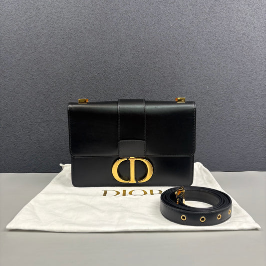 Dior - 30 Montaigne - Leather - Black - (Small)