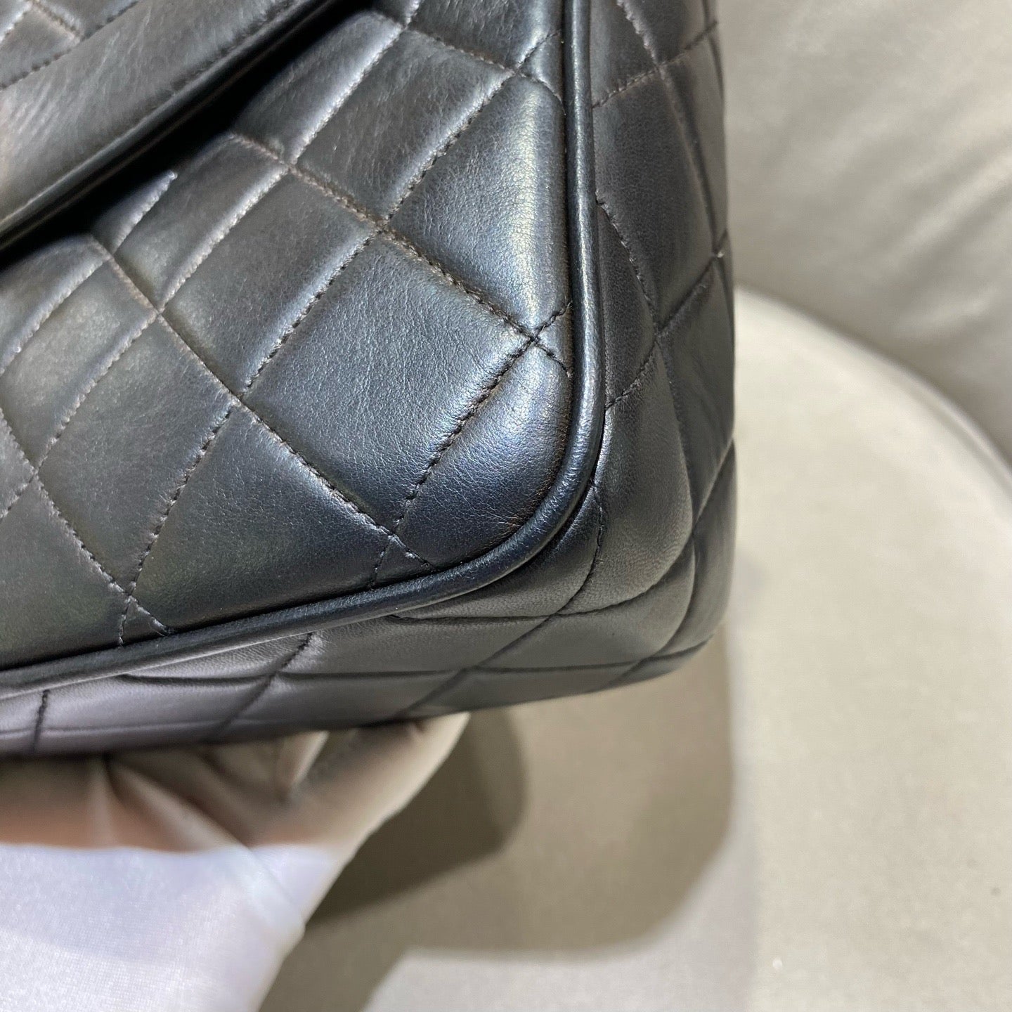 Chanel - Vintage Tassel Camera Bag - Lambskin leather - Black - (Small)