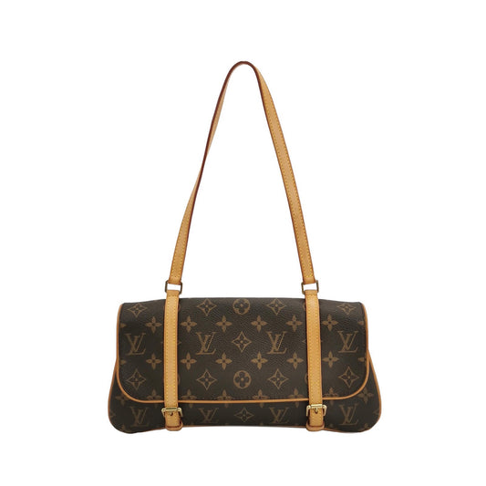 Louis Vuitton - Flap Shoulder Bag - Monogram coated canvas with Vachetta leather trim - Brown - (small)