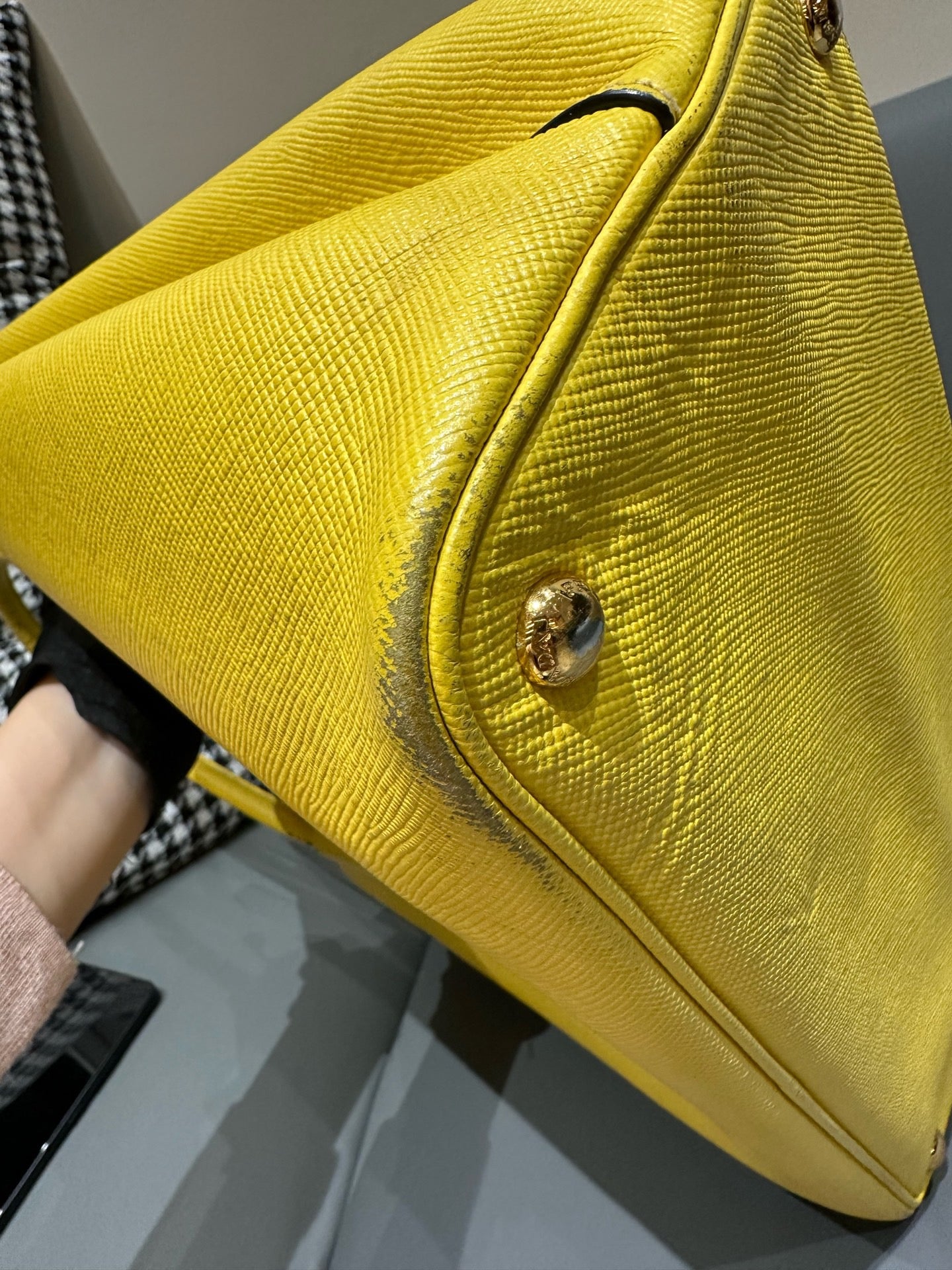 Prada - Double Tote - Saffiano leather - Yellow - (Large)