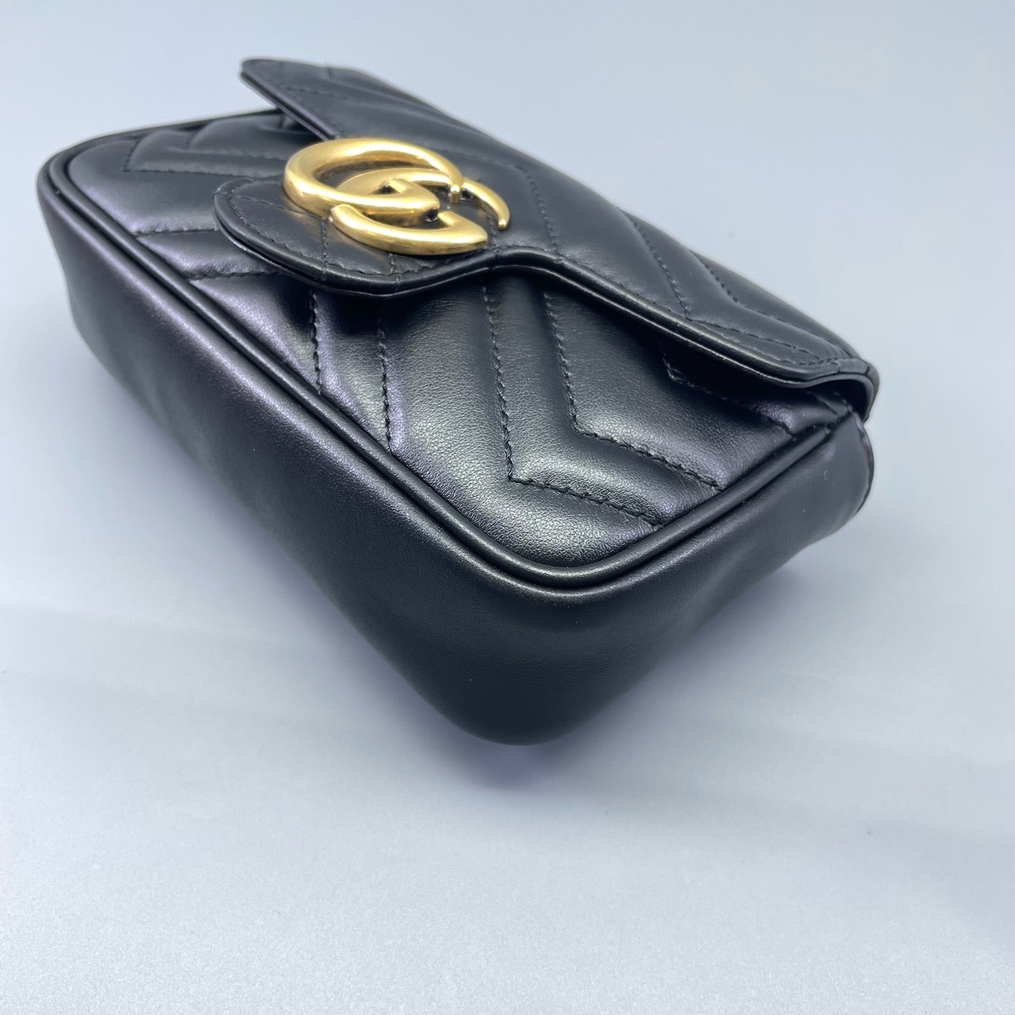 Gucci - Marmont Super Mini - Matelassé leather - Black - (mini)