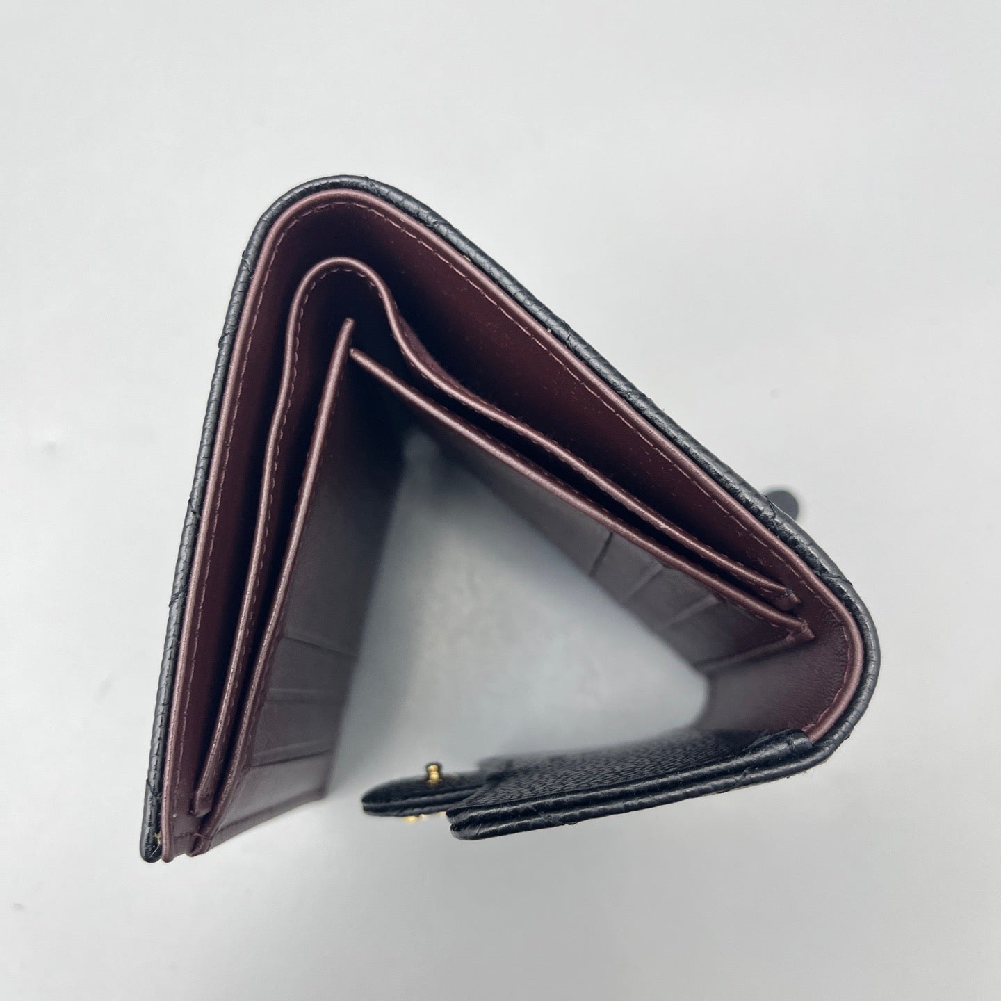 Chanel - Trifold Card Wallet A7127e - Caviar leather - Black - (Small)