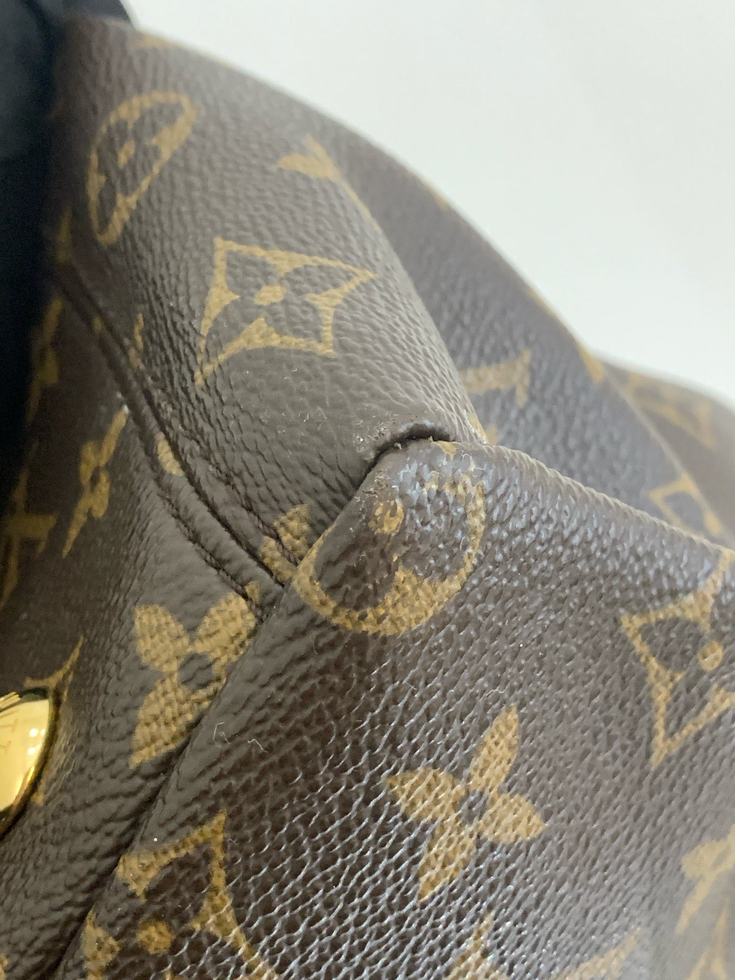 Louis Vuitton - Pallas Tote - Monogram coated canvas with natural cowhide leather trim - Brown - (medium)