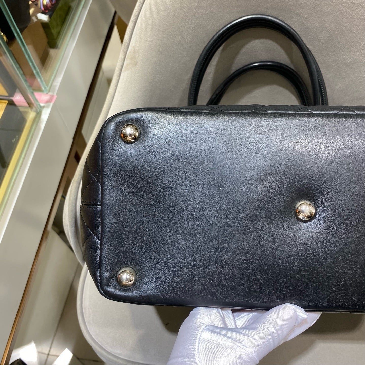 Chanel - Cambon Tote Bag - Calfskin leather - Black - (Medium)