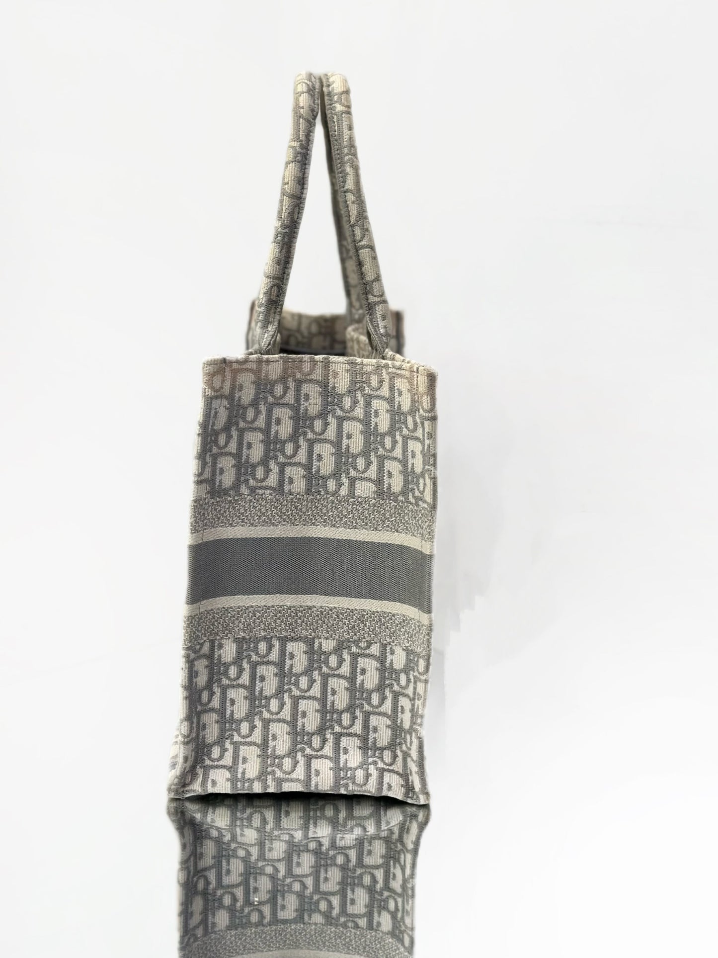 Dior - Book Tote - Oblique Jacquard Canvas - Grey - (medium)