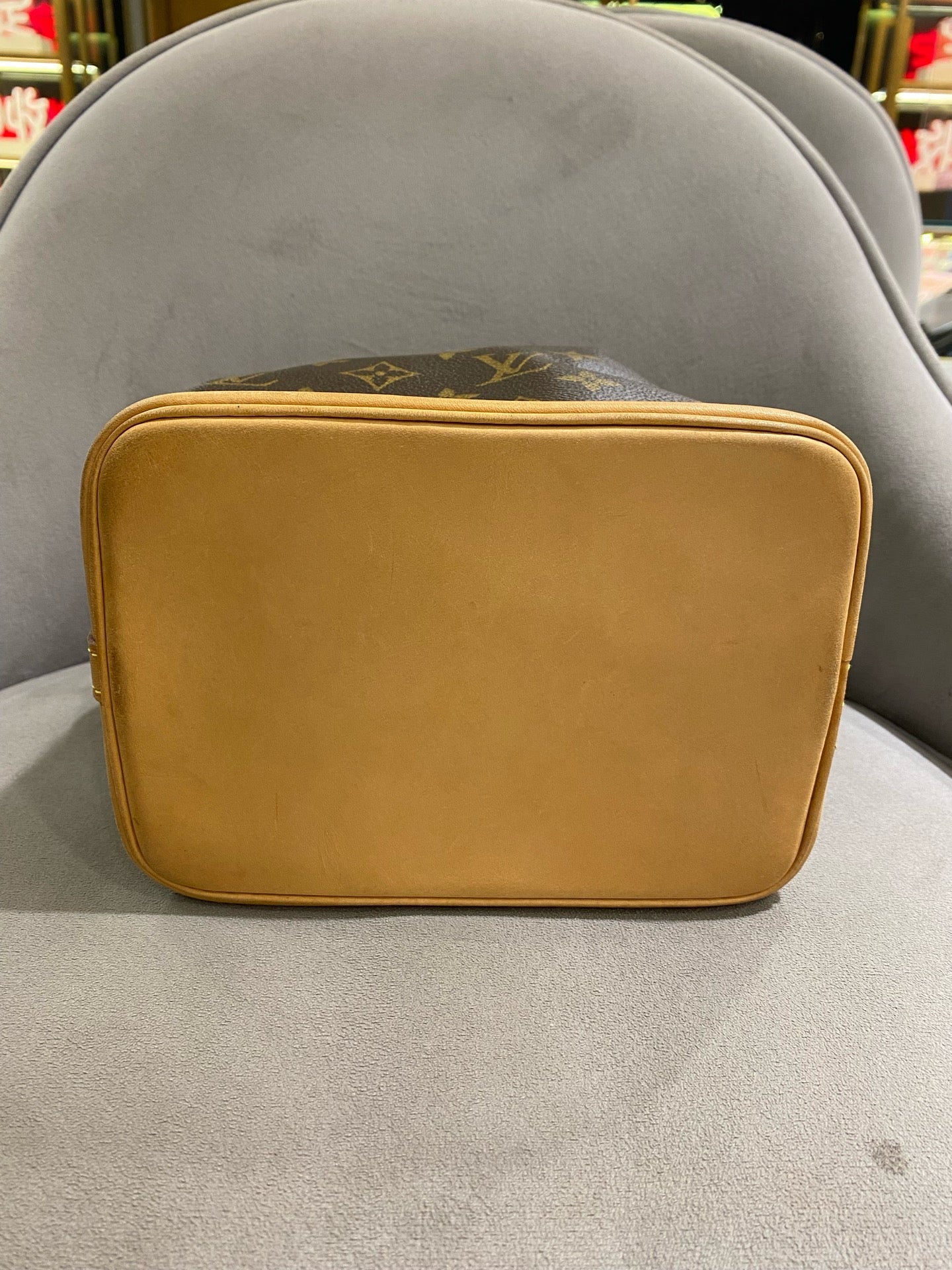 Louis Vuitton - Mini Noé - Monogram coated canvas with natural cowhide leather (Vachetta) trim - Brown - (mini)