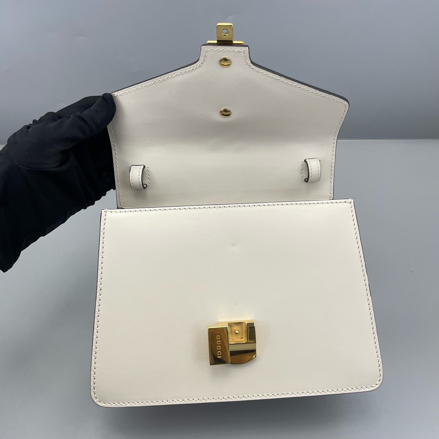 Gucci - Dionysus Small Top Handle Bag - Leather - White - (small)