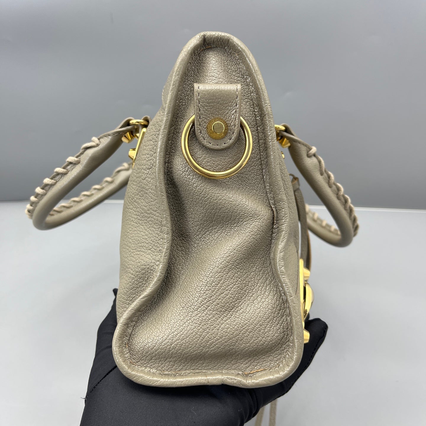 Balenciaga - Mini City - Grained leather - Grey - (mini)