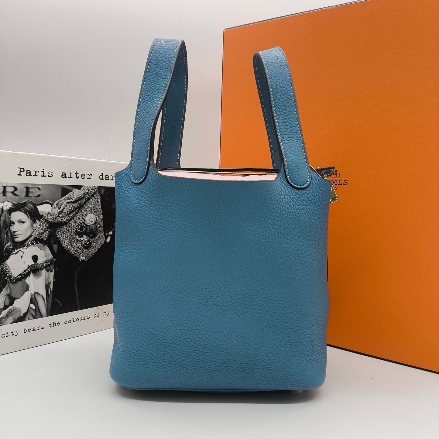 Hermès - Picotin Lock 18 - Togo leather - Blue - (Small)