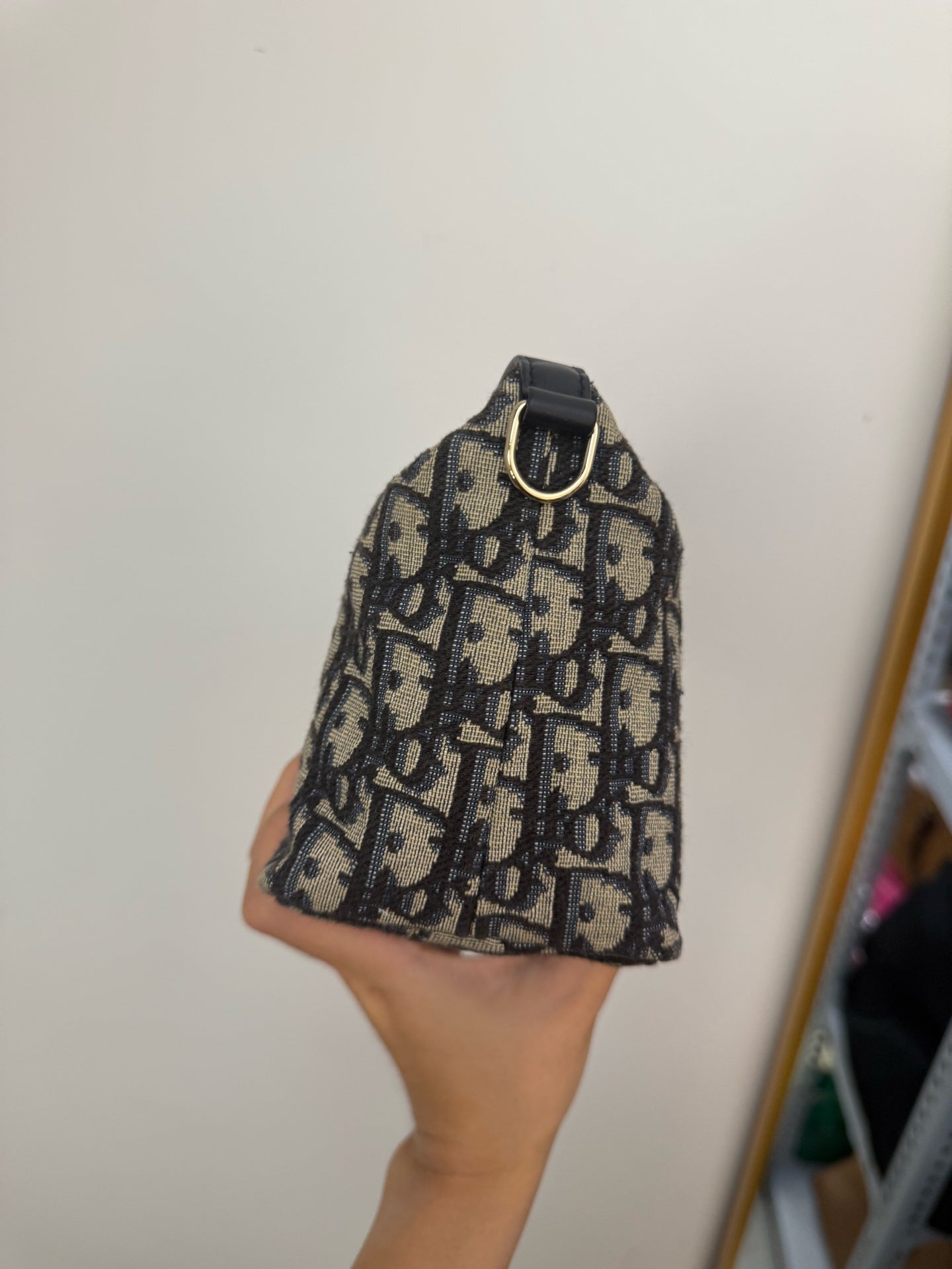 Dior - TravelNomad - Embroidered canvas and leather - Beige and Navy - (Medium)