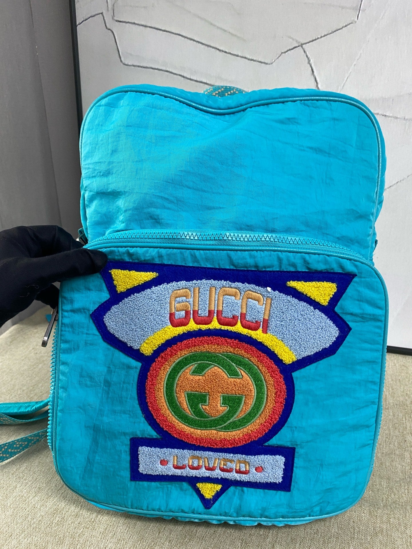 Gucci - Limited Edition Rainbow Badge Backpack - Polyamide - Green - (medium)