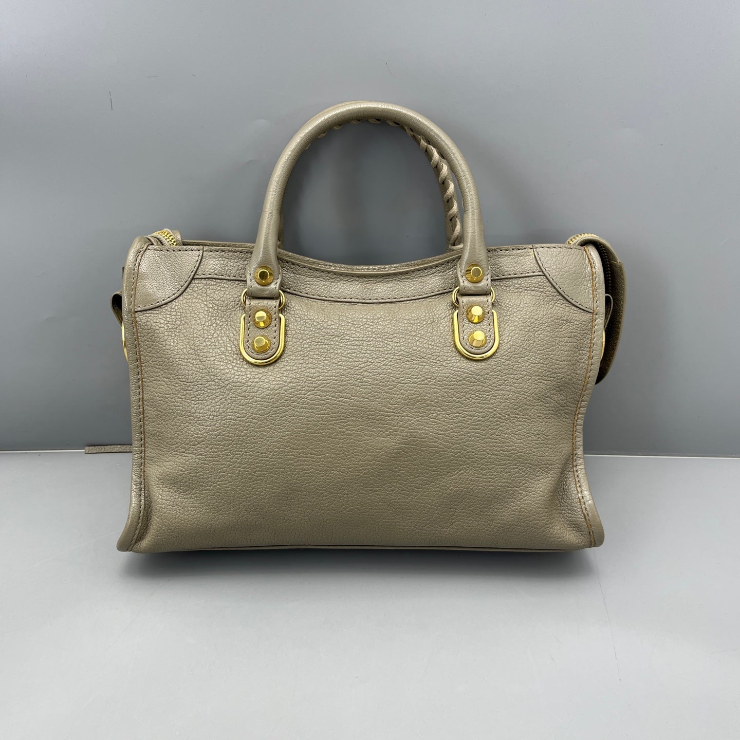 Balenciaga - Mini City - Grained leather - Grey - (mini)