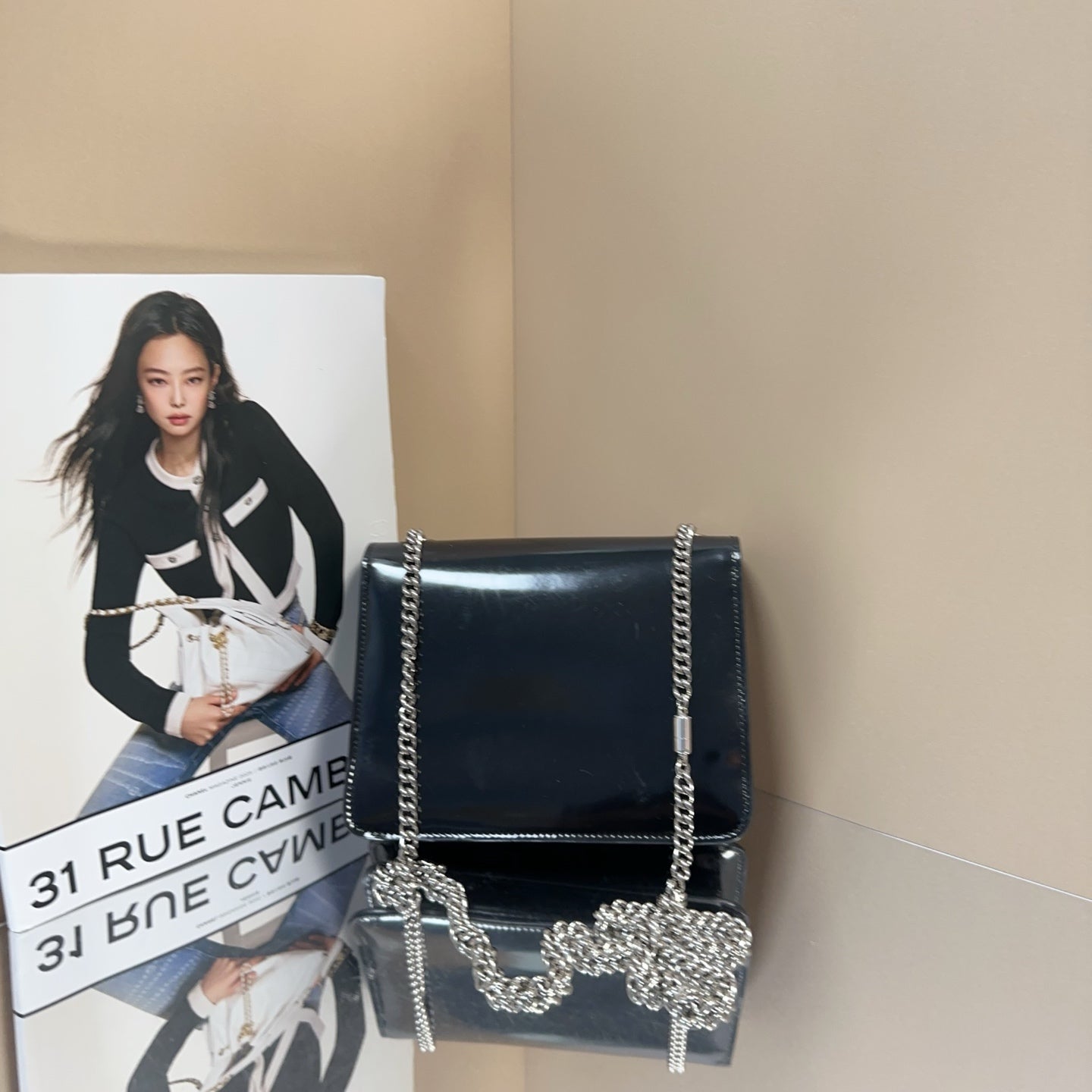 Gucci - Interlocking G Accordion Flap Bag - Patent leather - Black - (mini)