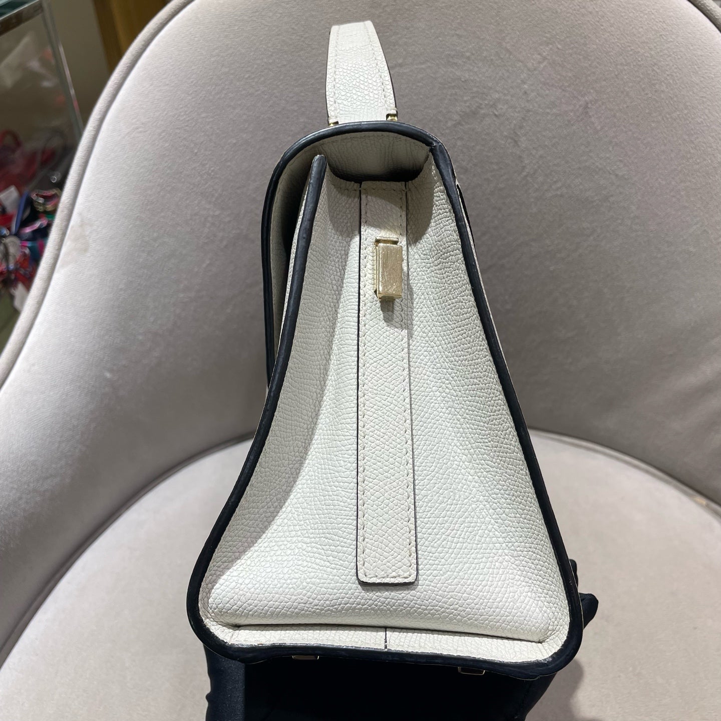 Valextra - Top Handle Bag - Cowhide leather - White - (mini)