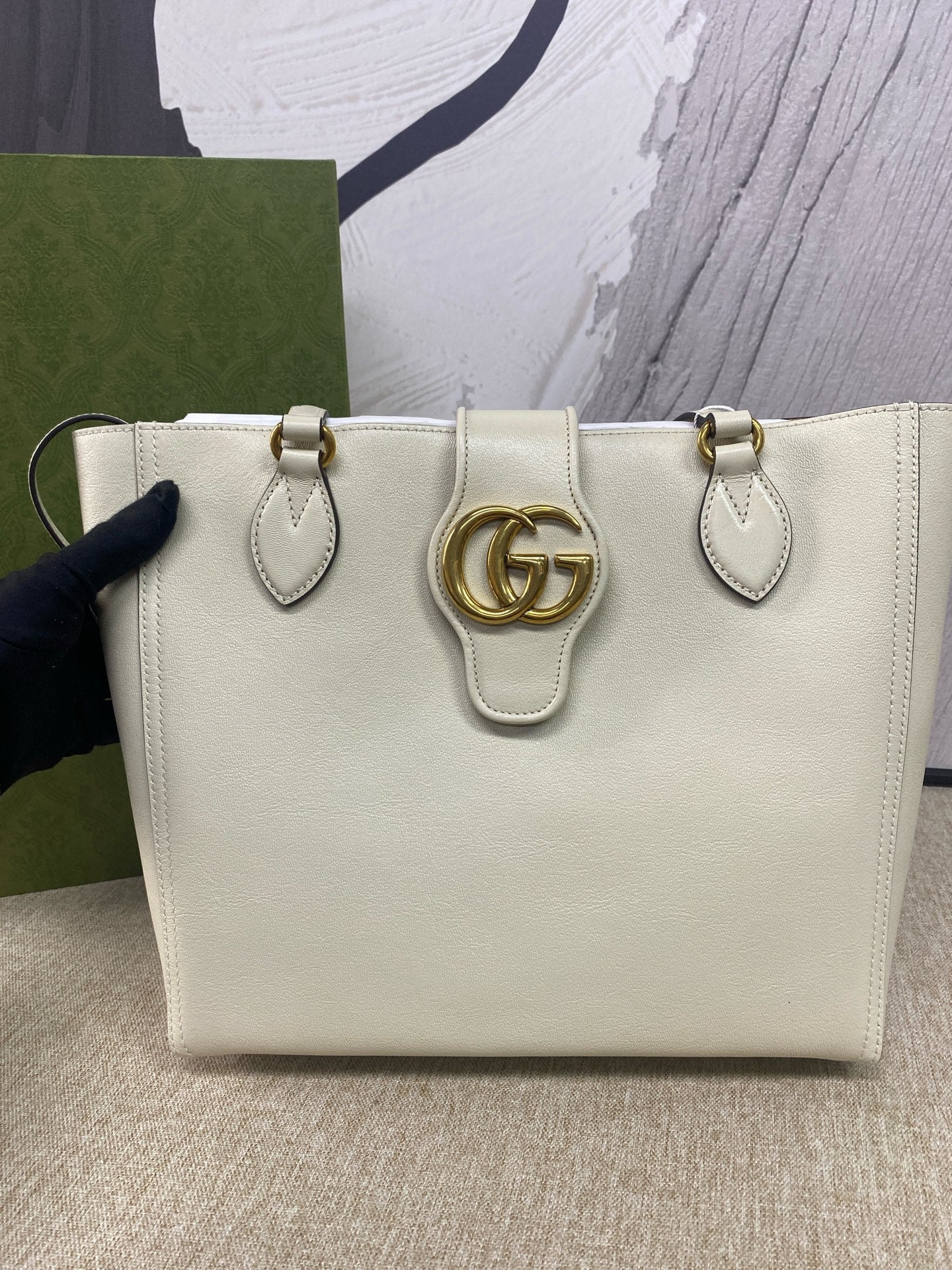 Gucci - Dahilia Small Tote - Leather - White - (Medium)