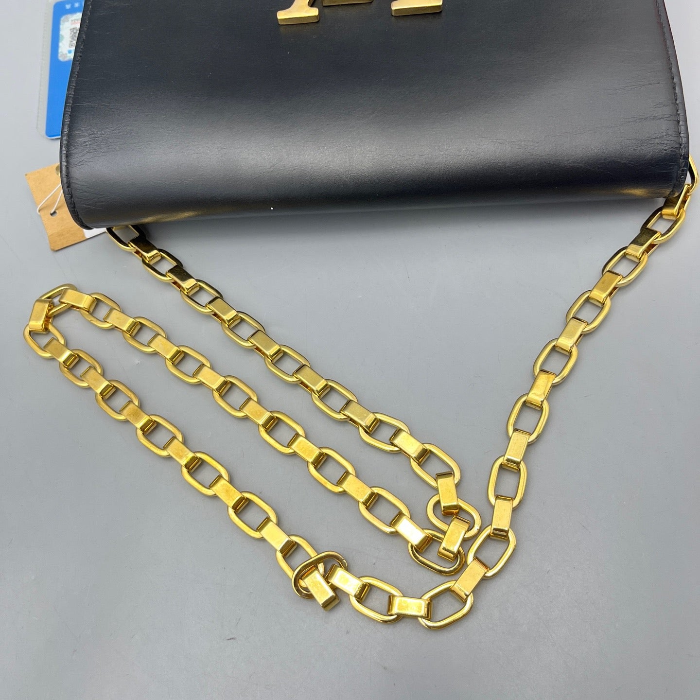Louis Vuitton - Chain Louise - Smooth calfskin leather - Black - (Small)