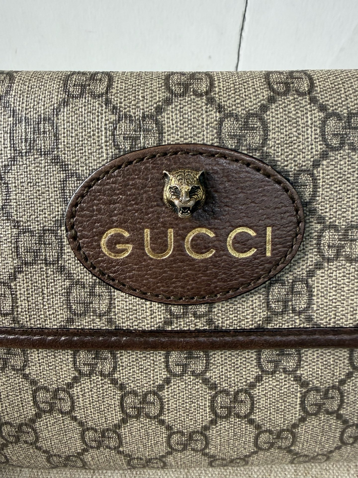 Gucci - Neo Vintage GG Supreme Tiger Head Belt Bag - Coated canvas with leather trim - Beige - (Small)