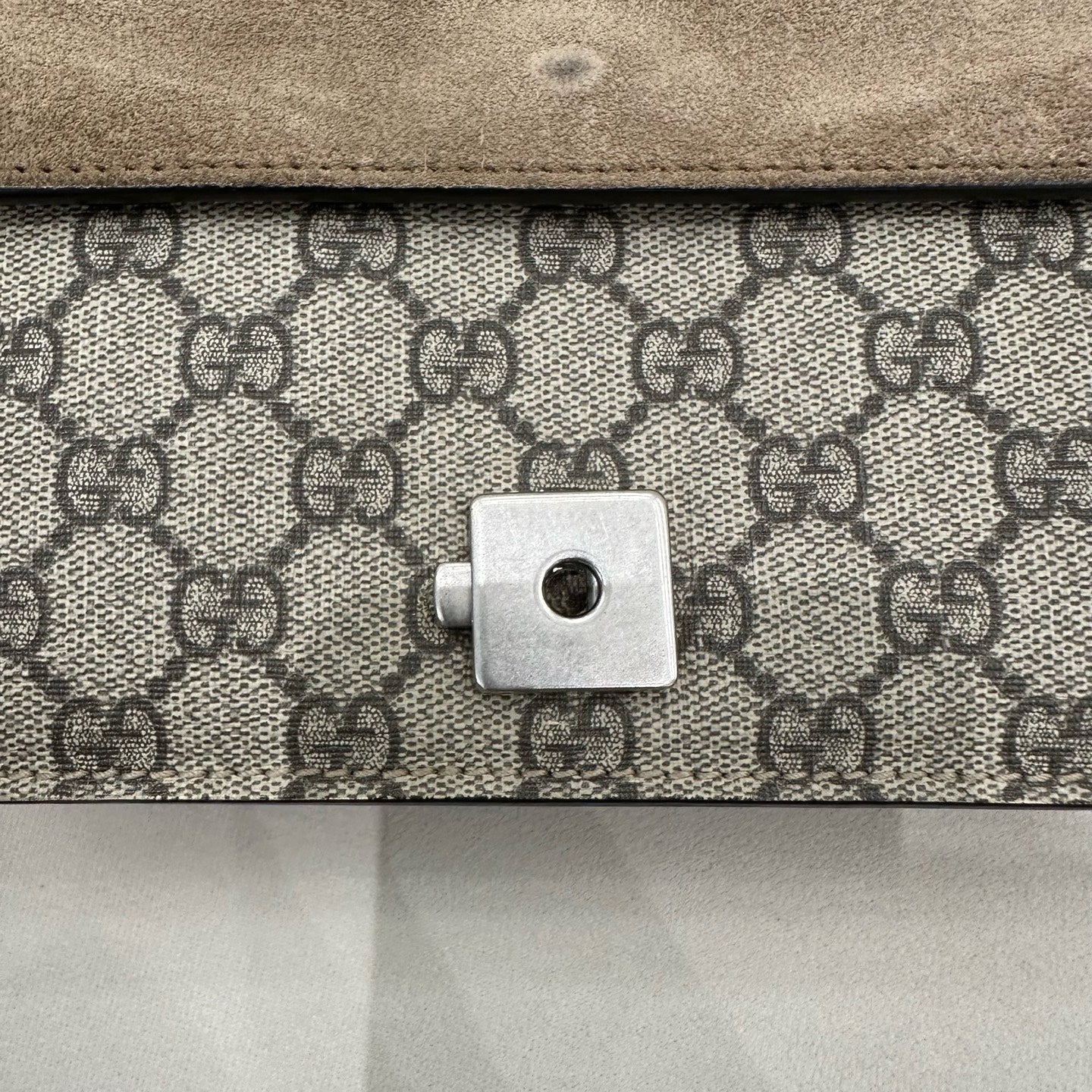 Gucci - Dionysus Super Mini Bag - GG Supreme coated canvas with suede trim - Beige - (super mini)