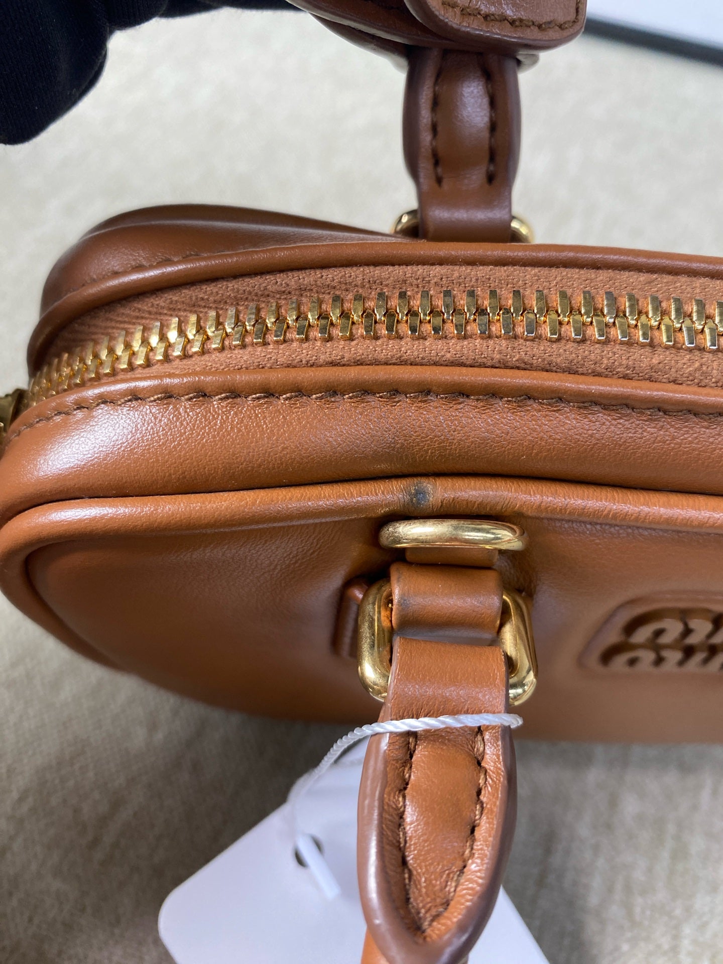 Miu Miu - Arcadie Bowling Bag - Leather - Brown - (mini)