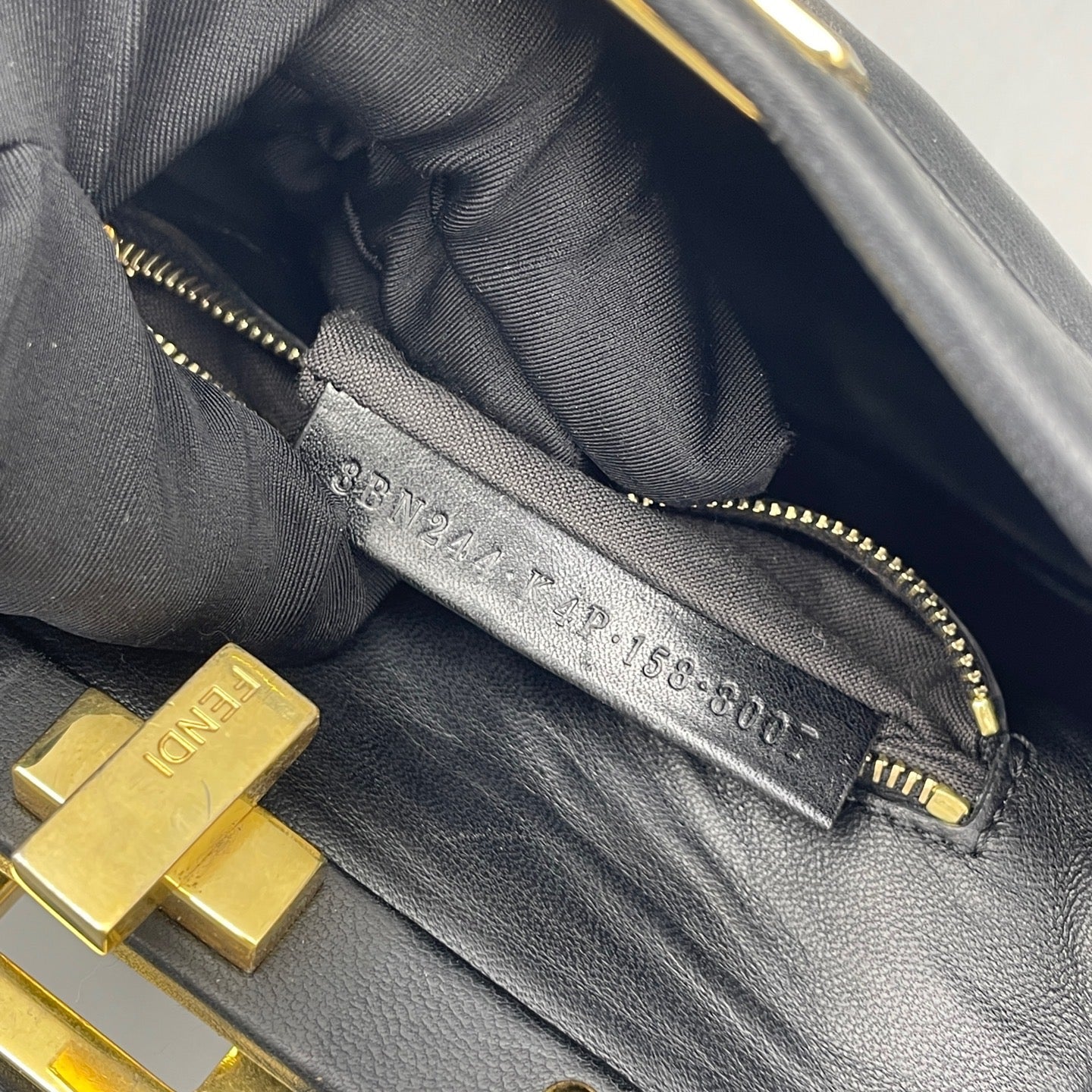 Fendi - Mini Peekaboo - Leather - Black - (Small)
