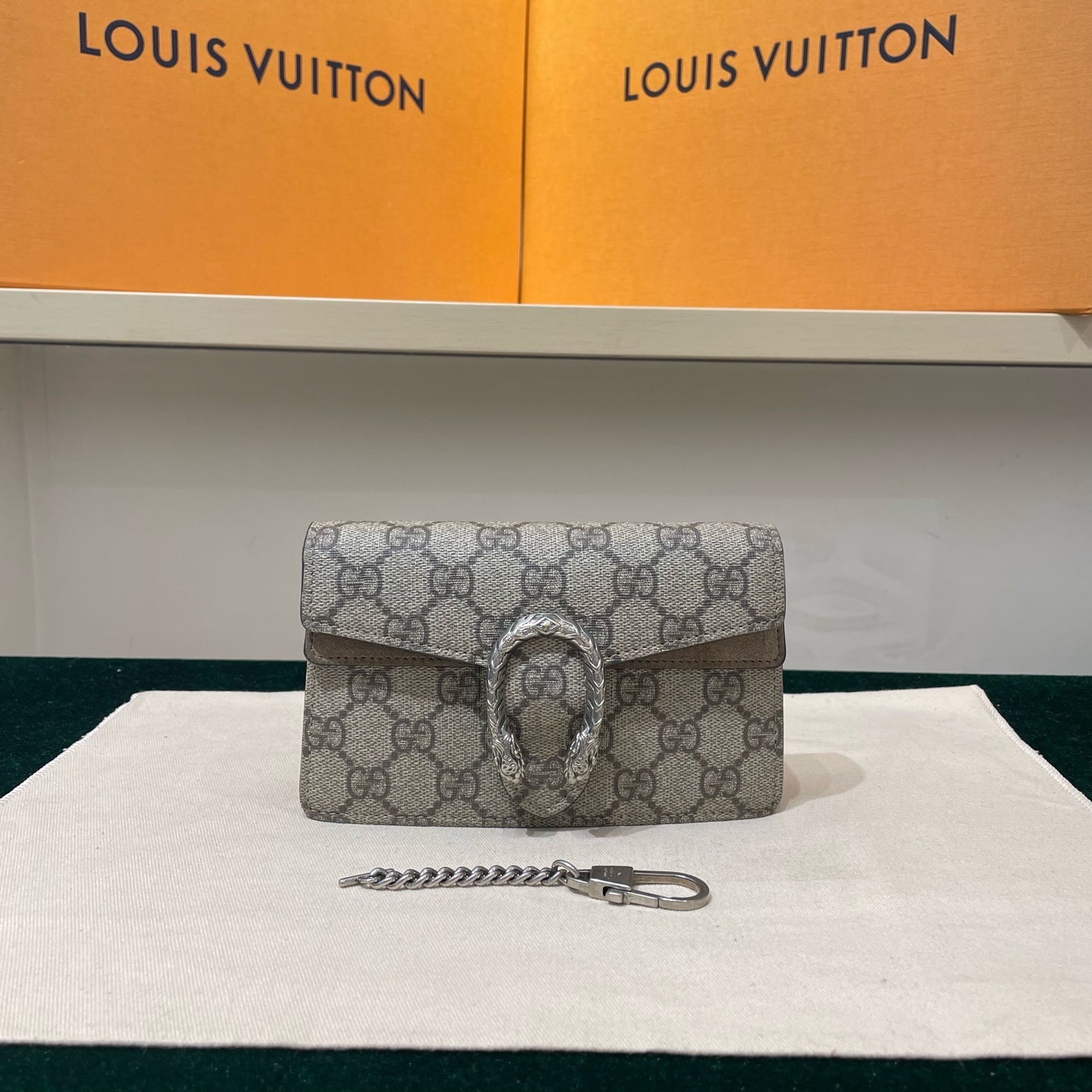 Gucci - Dionysus Mini - GG Supreme canvas with suede trim - Beige - (mini)