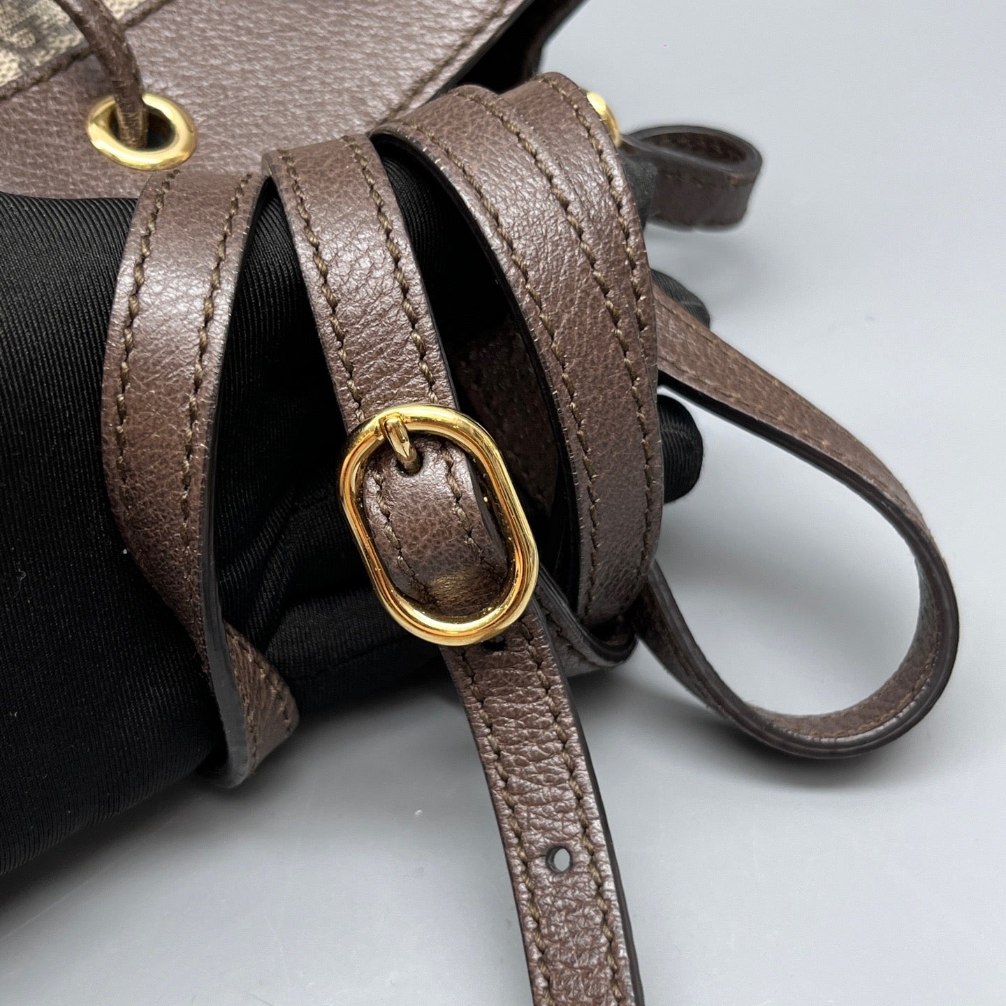 Gucci - Ophidia Mini Bucket Bag - GG Supreme canvas with leather trim - Brown - (mini)