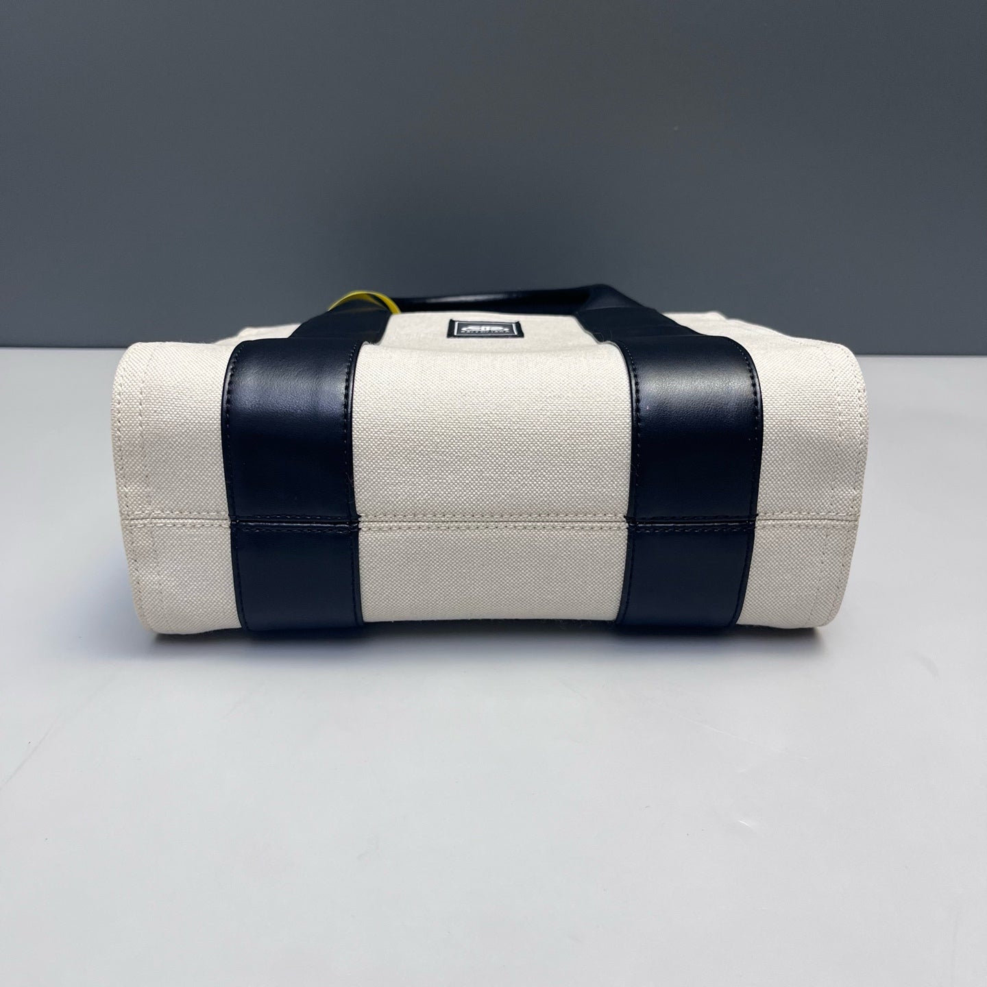 Balenciaga - Navy Cabas XS - Canvas and Leather - Off-white and Black - (small)