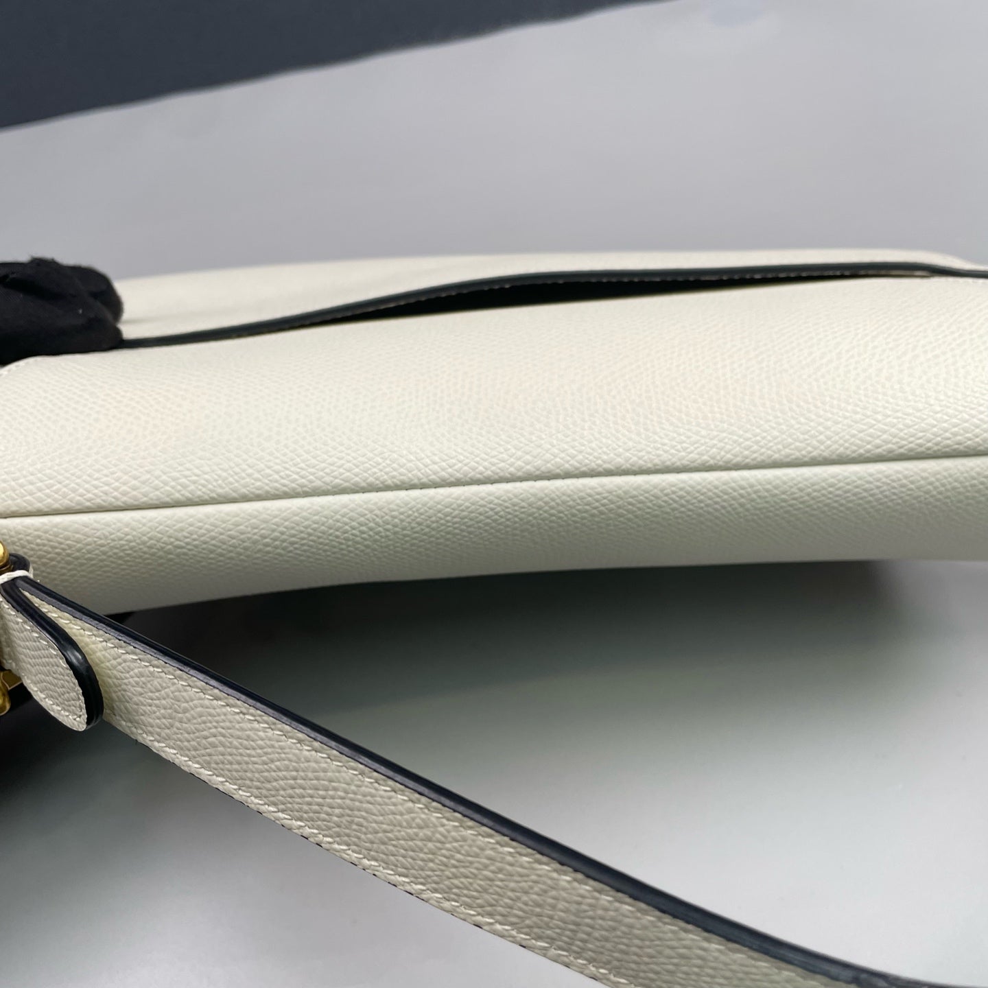 Dior - Saddle Bag - Grained calfskin leather - White - (Medium)