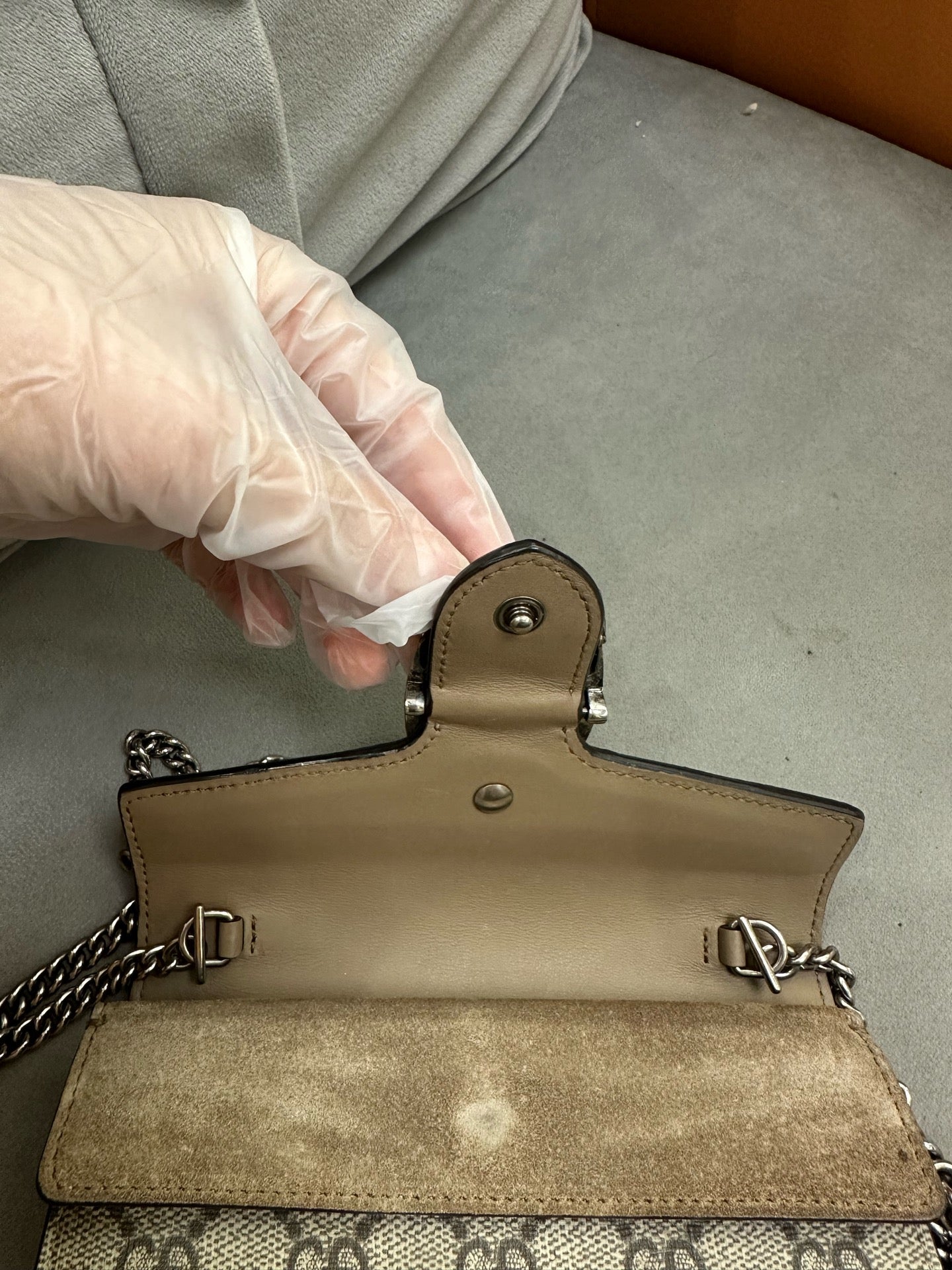 Gucci - Dionysus Mini - GG Supreme canvas with suede trim - Brown - (mini)