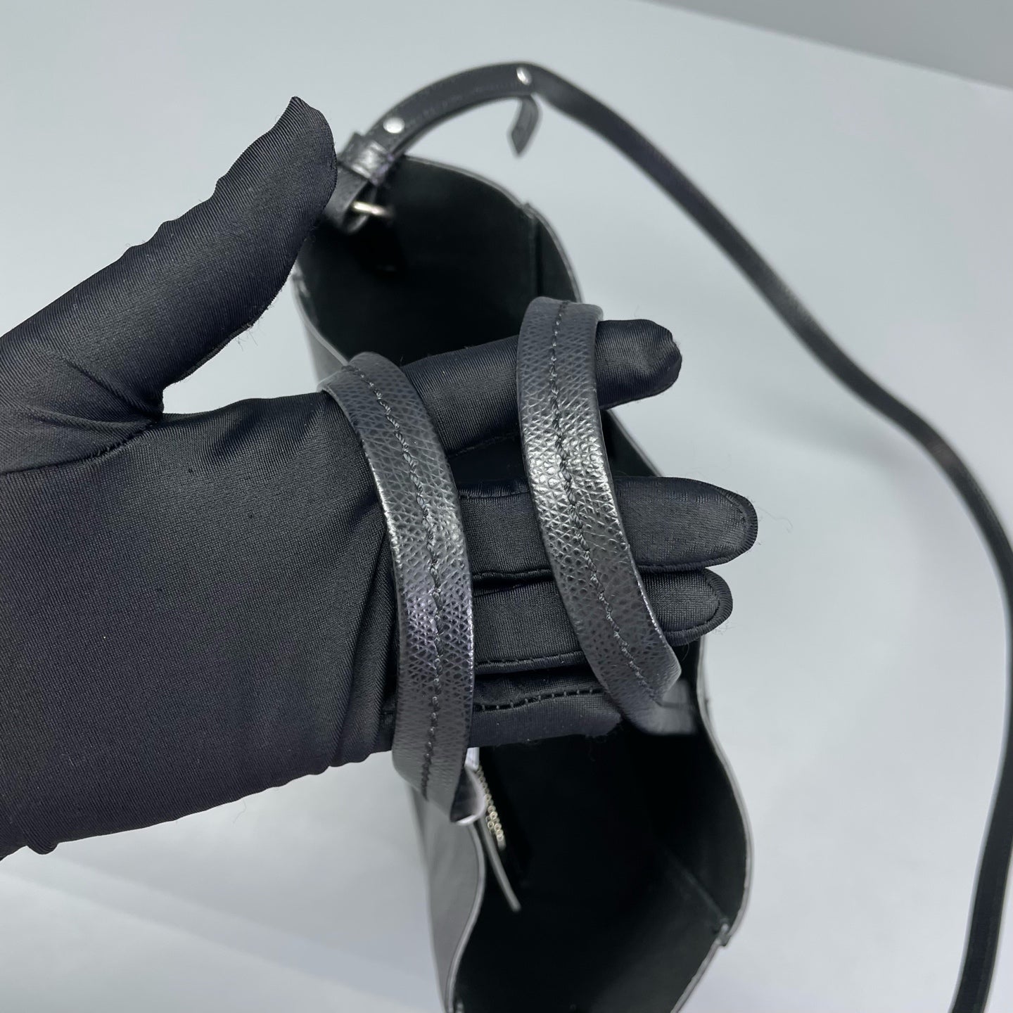 Celine - Cabas Tote Bag - Grained calfskin leather - Black - (Medium)