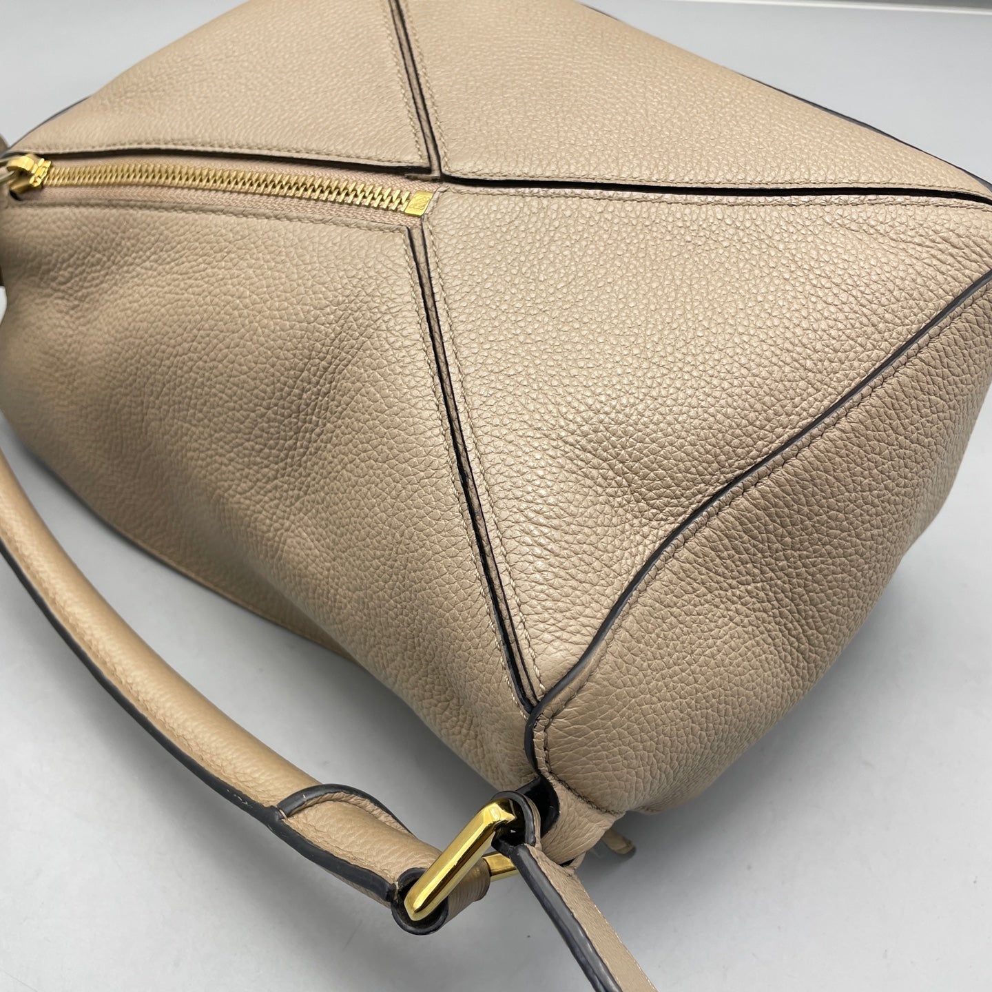 Loewe - Puzzle Bag - Grained calfskin leather - Beige - (Small)
