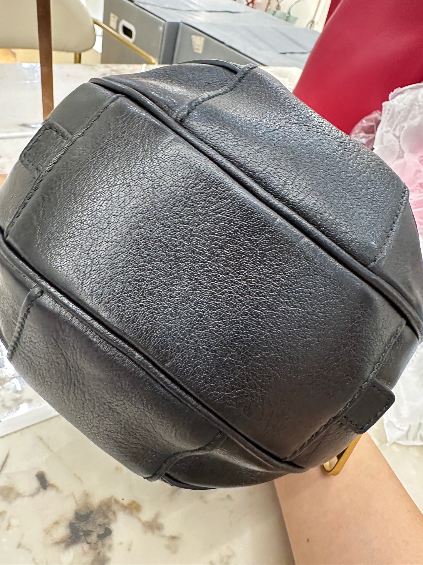 Gucci - Tifosa Basketball Bag - Calfskin leather - Black - (mini)