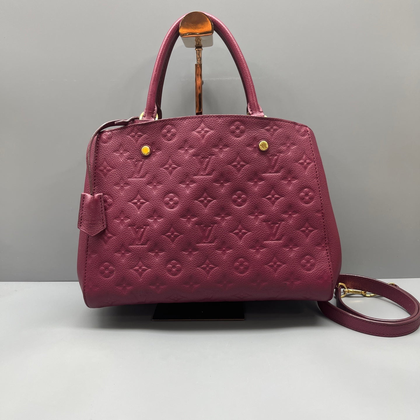 Louis Vuitton - Montaigne MM - Grained Monogram Empreinte leather - Purple - (medium)