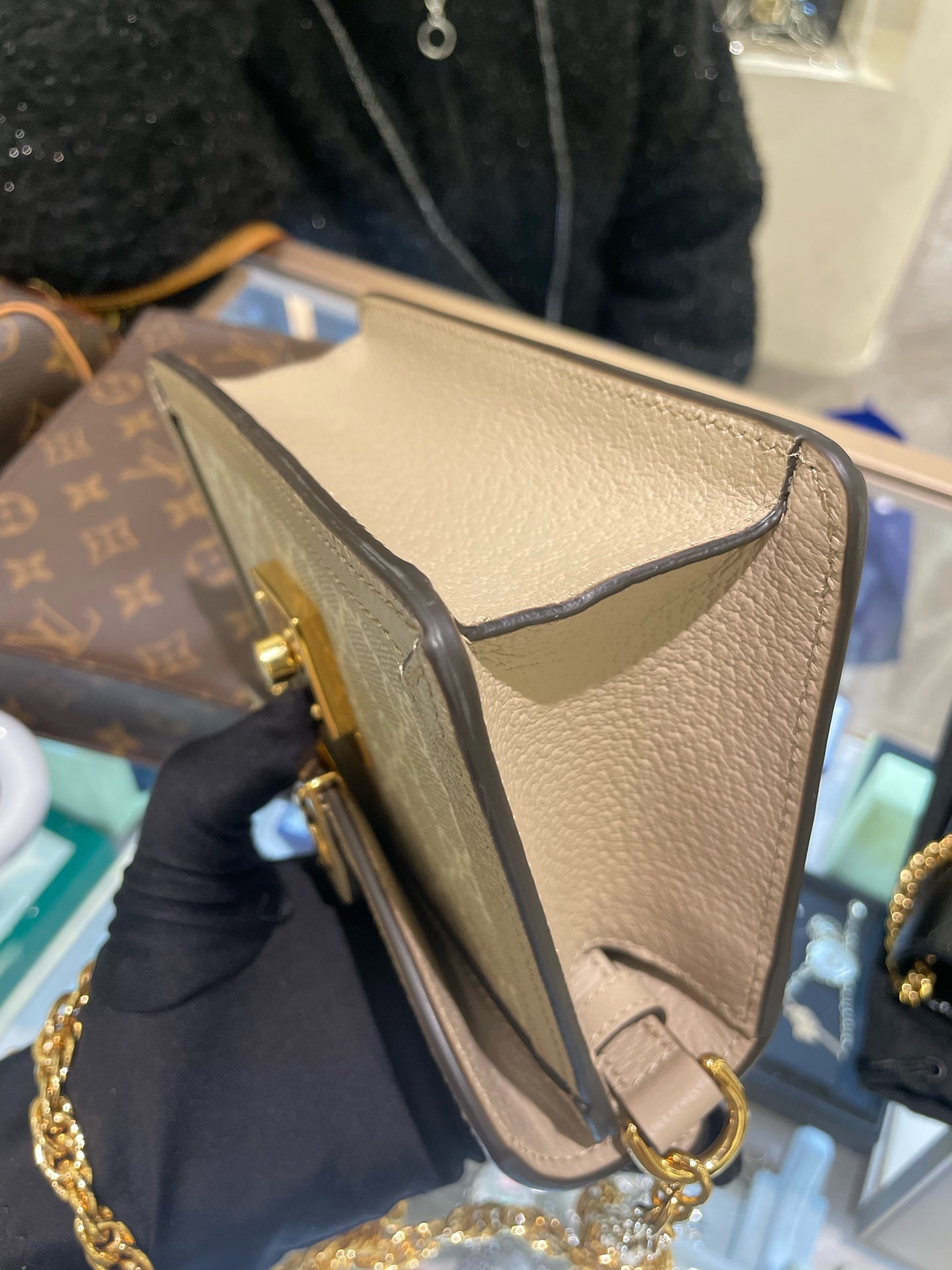 Gucci - Ophidia Mini Messenger Bag - GG Supreme canvas with leather trim - Beige - (mini)