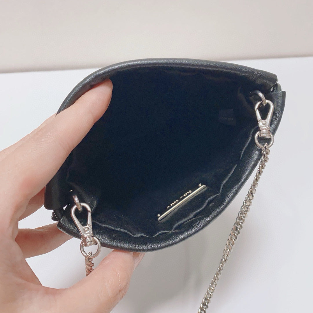 Miu Miu - Nappa Starlight 5BH192 Tassel Phone Bag - Lambskin leather - Black - (Mini)