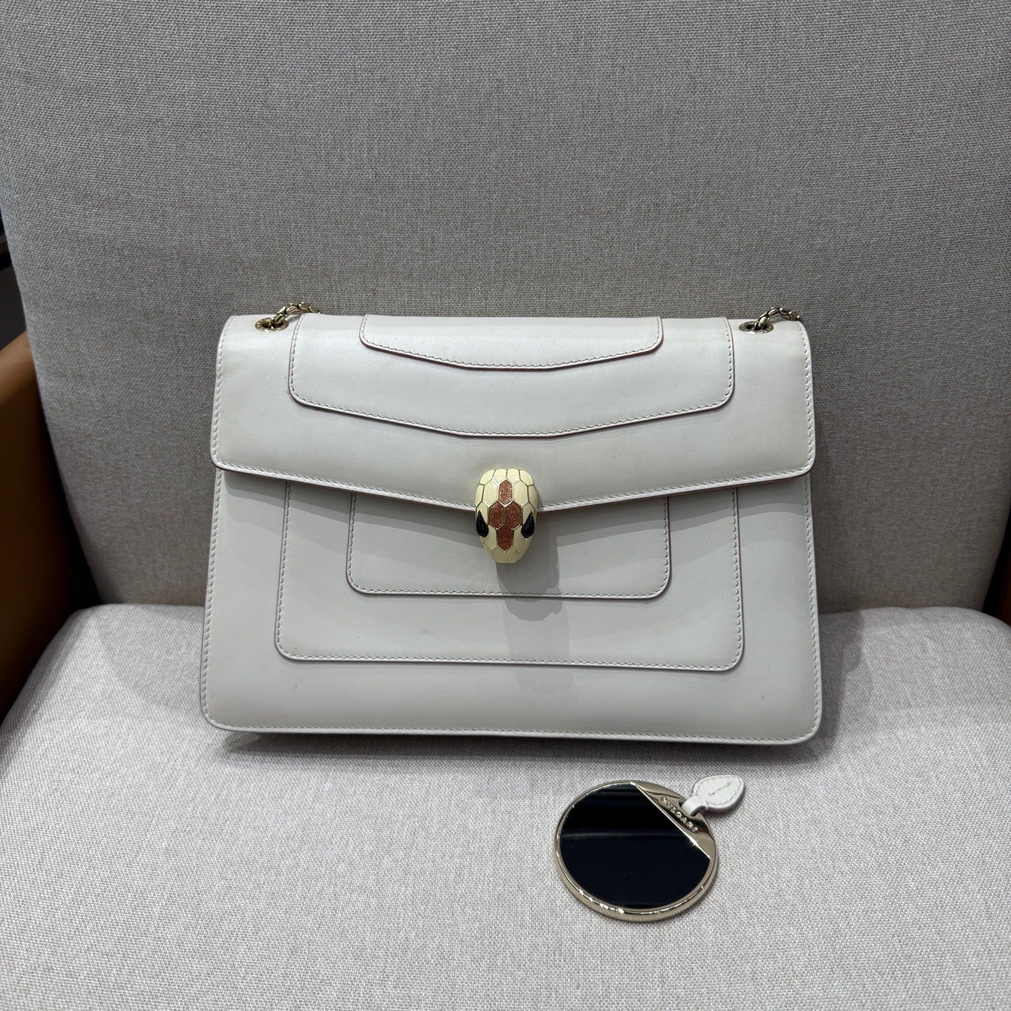 BVLGARI - Serpenti Forever - Leather - White - (medium)