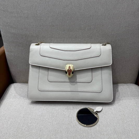 BVLGARI - Serpenti Forever - Leather - White - (medium)