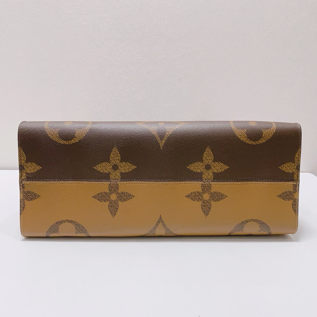 Louis Vuitton - OnTheGo GM - Monogram coated canvas with leather trim - Brown - (Large)