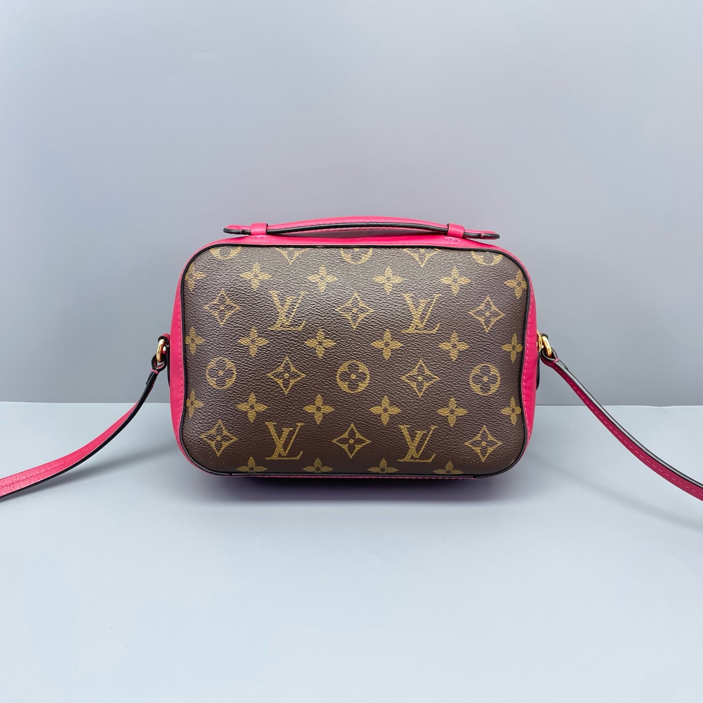 Louis Vuitton - Tassel Camera Bag - Monogram coated canvas with fuchsia leather trim - Multicolour (Brown and Pink) - (mini)