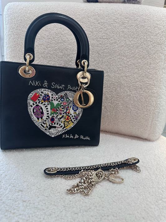 Dior - Lady Dior Niki de Saint Phalle Limited Edition - Leather - Black - (Small)