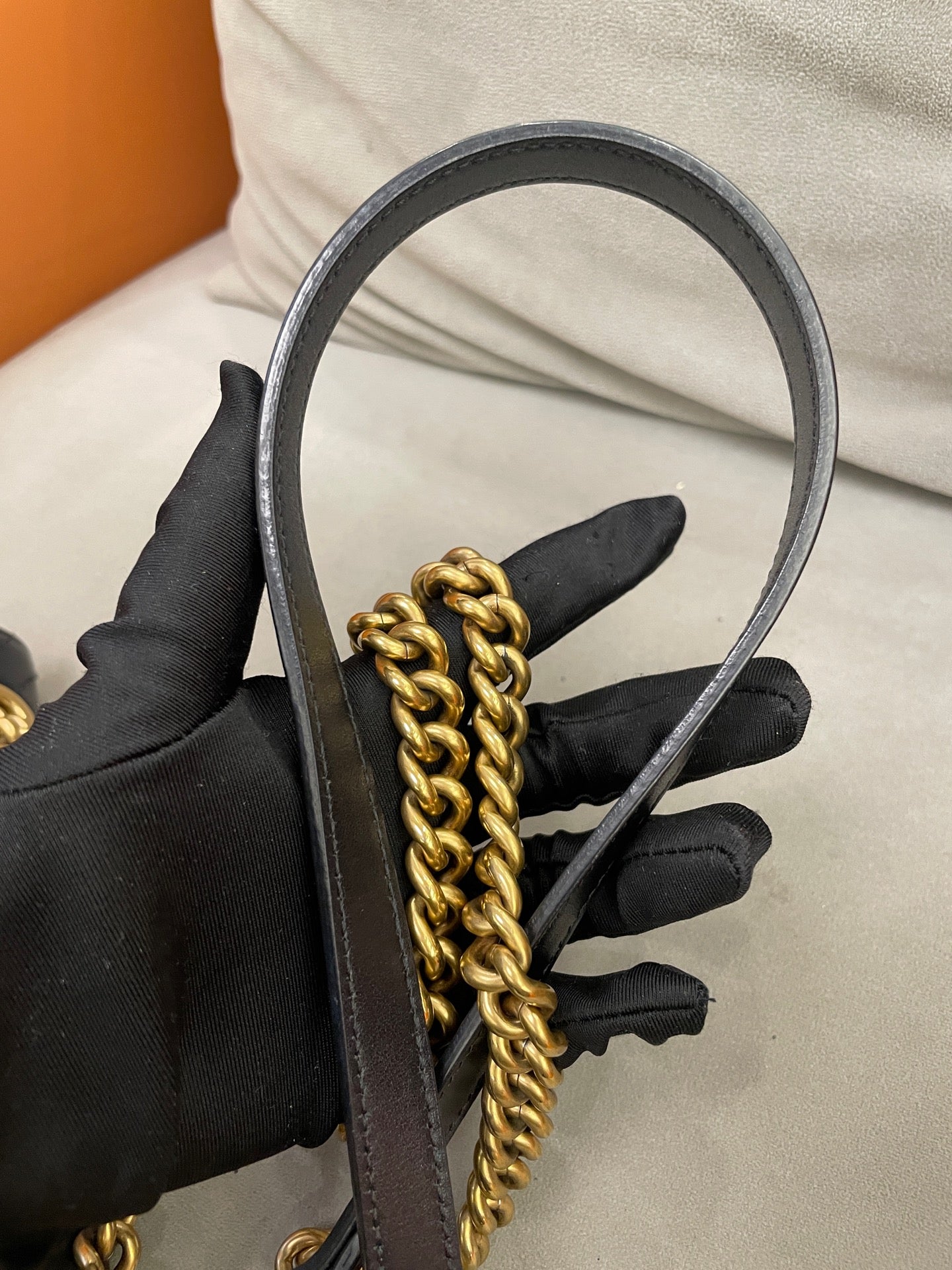 Gucci - GG Marmont Matelassé Mini Shoulder Bag - Leather - Black with Gold-Tone Hardware - (mini)