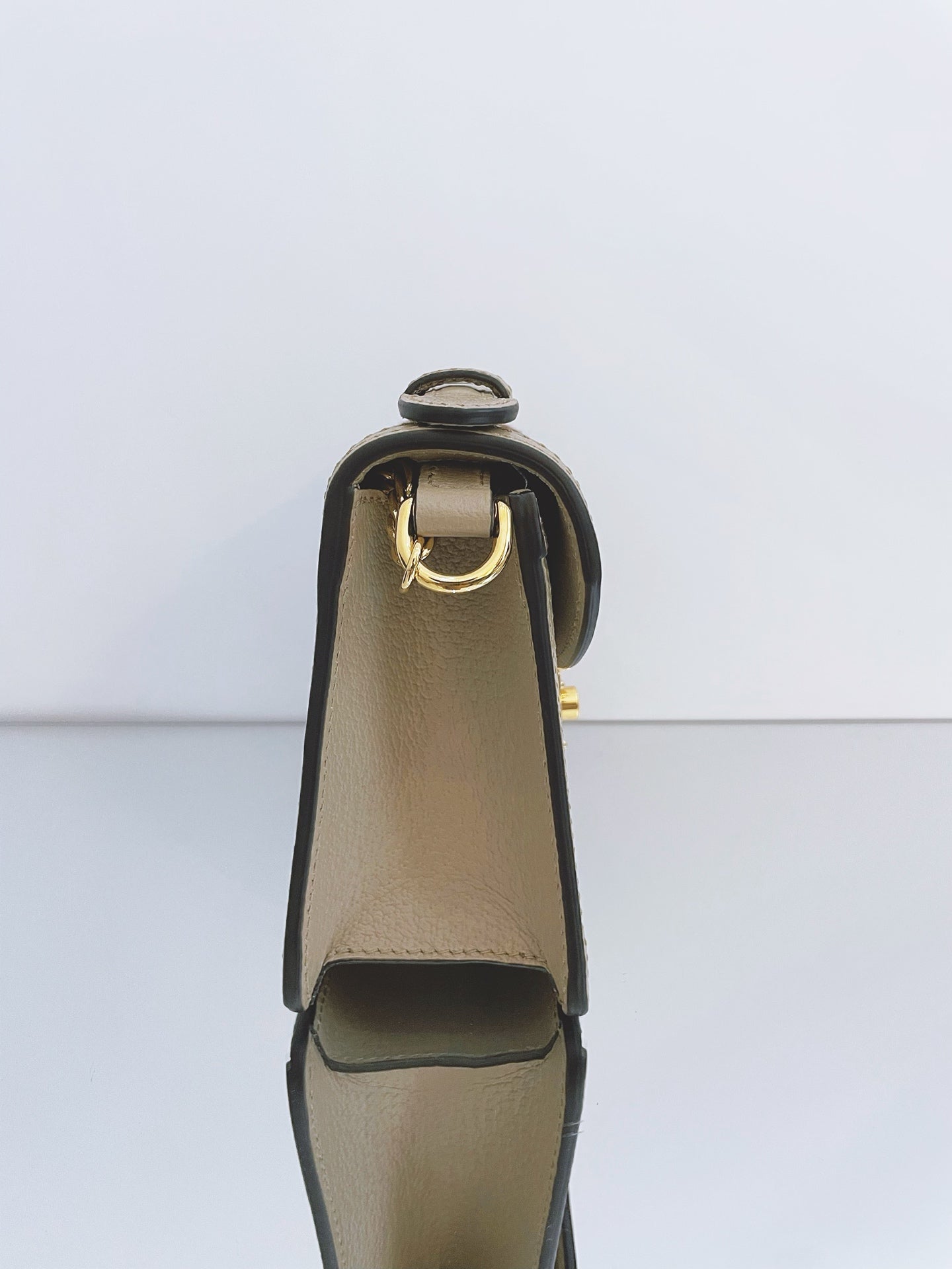 Gucci - Ophidia Mini Messenger Bag - GG Supreme canvas with leather trim - Beige - (mini)