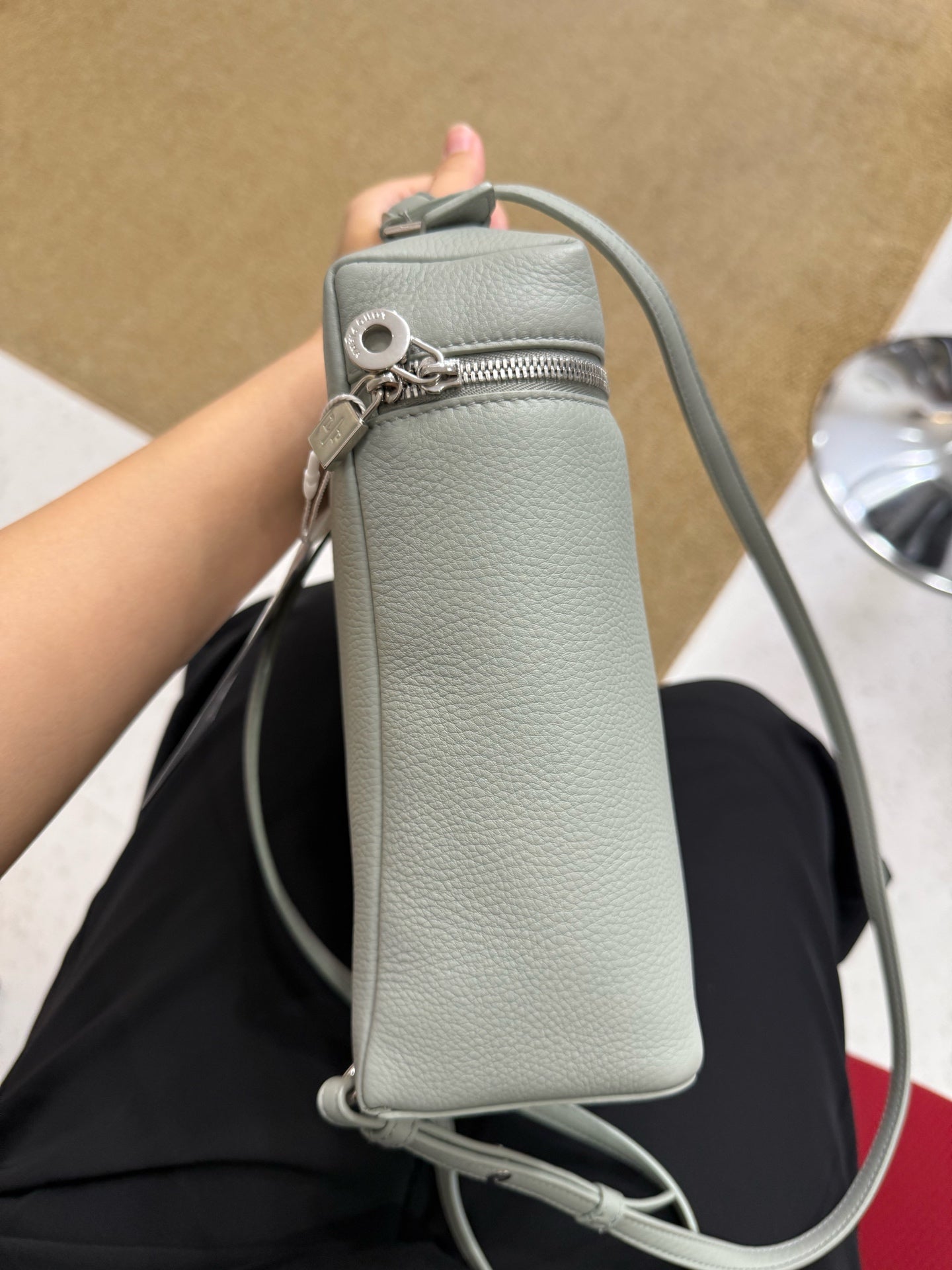 Loro Piana - Extra Pocket Backpack L23.5 - Calfskin leather - Eucalyptus - (mini)